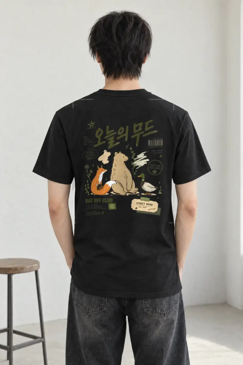 "Day Off Club" Heavyweight Unisex Crewneck T-shirt