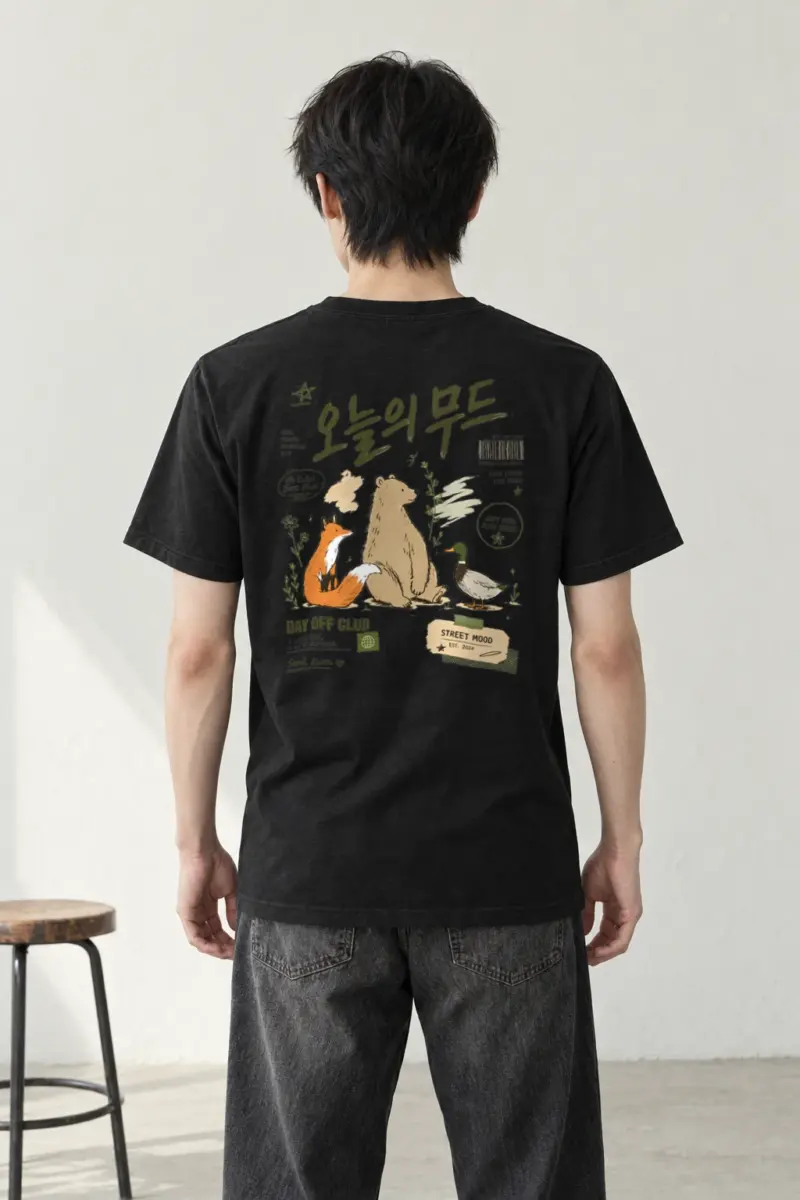 "Day Off Club" Heavyweight Unisex Crewneck T-shirt