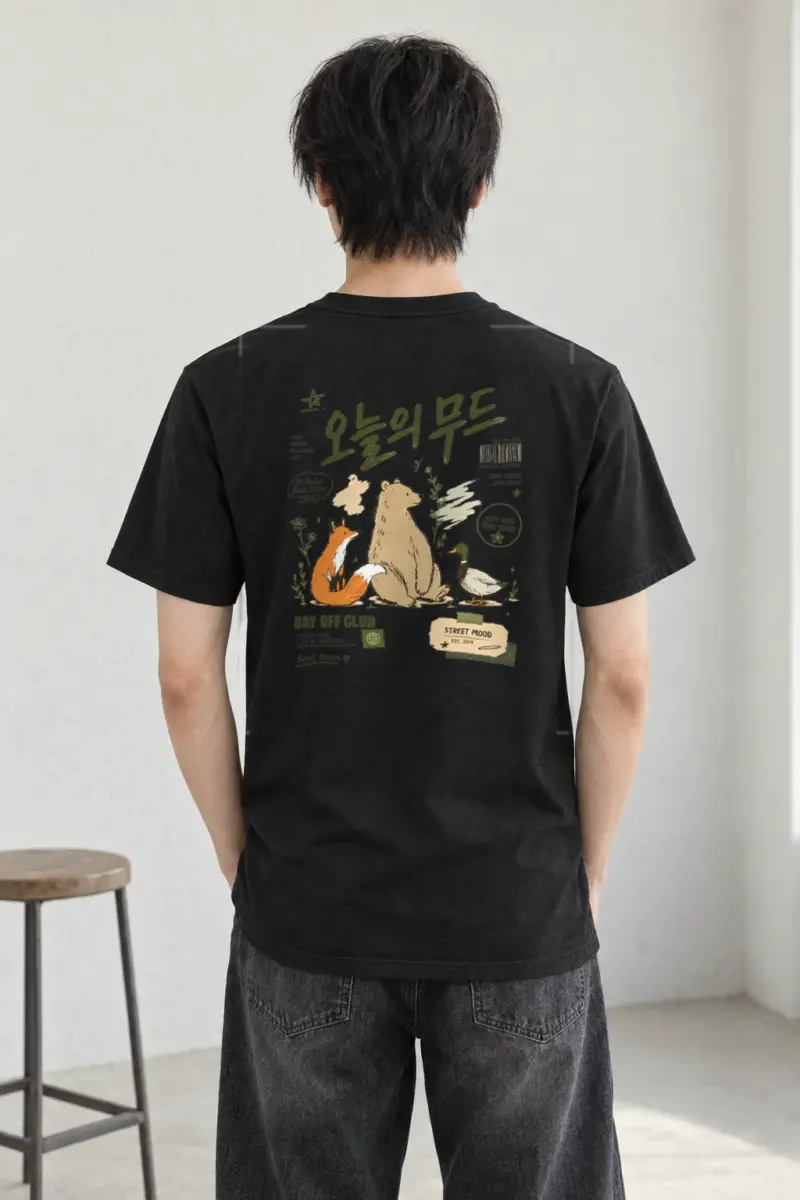 "Day Off Club" Heavyweight Unisex Crewneck T-shirt