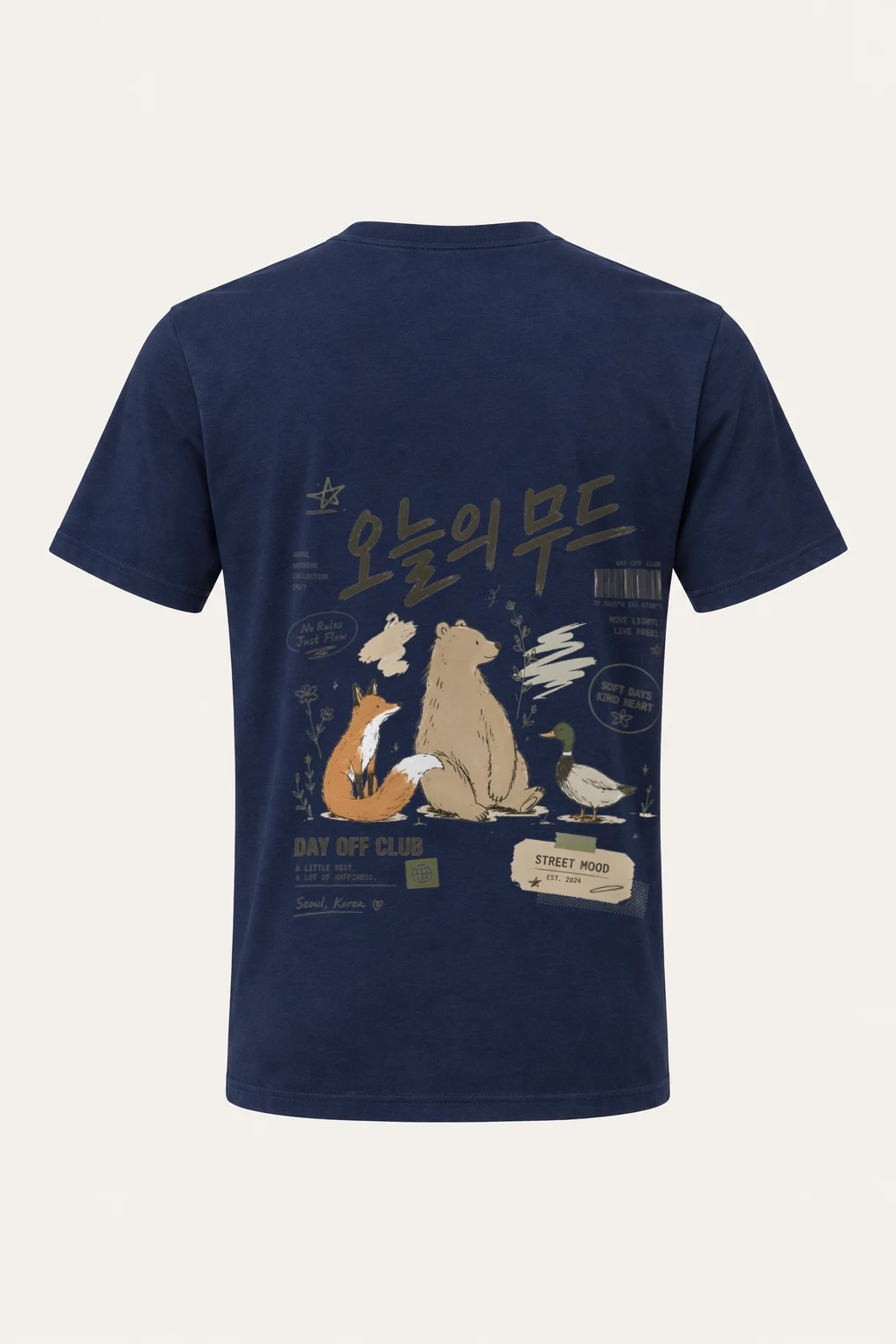 "Day Off Club" Heavyweight Unisex Crewneck T-shirt | Gildan 5000