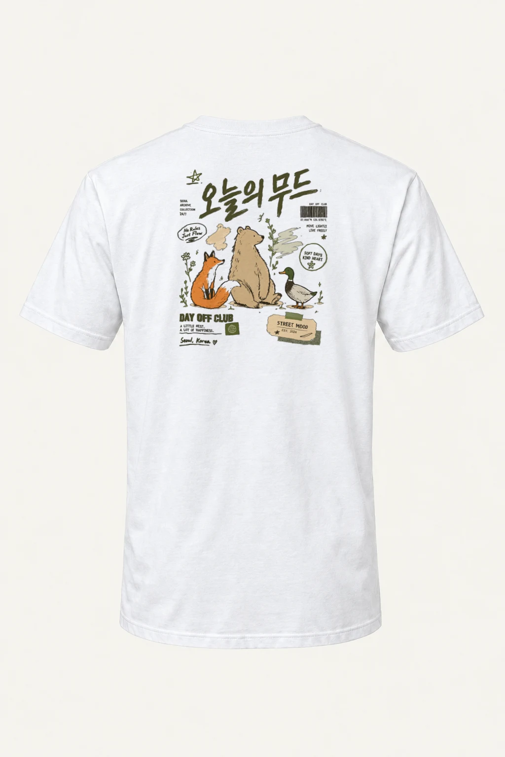 "Day Off Club" Heavyweight Unisex Crewneck T-shirt | Gildan 5000