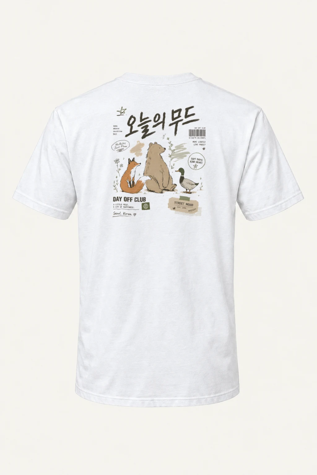 "Day Off Club" Heavyweight Unisex Crewneck T-shirt | Gildan 5000