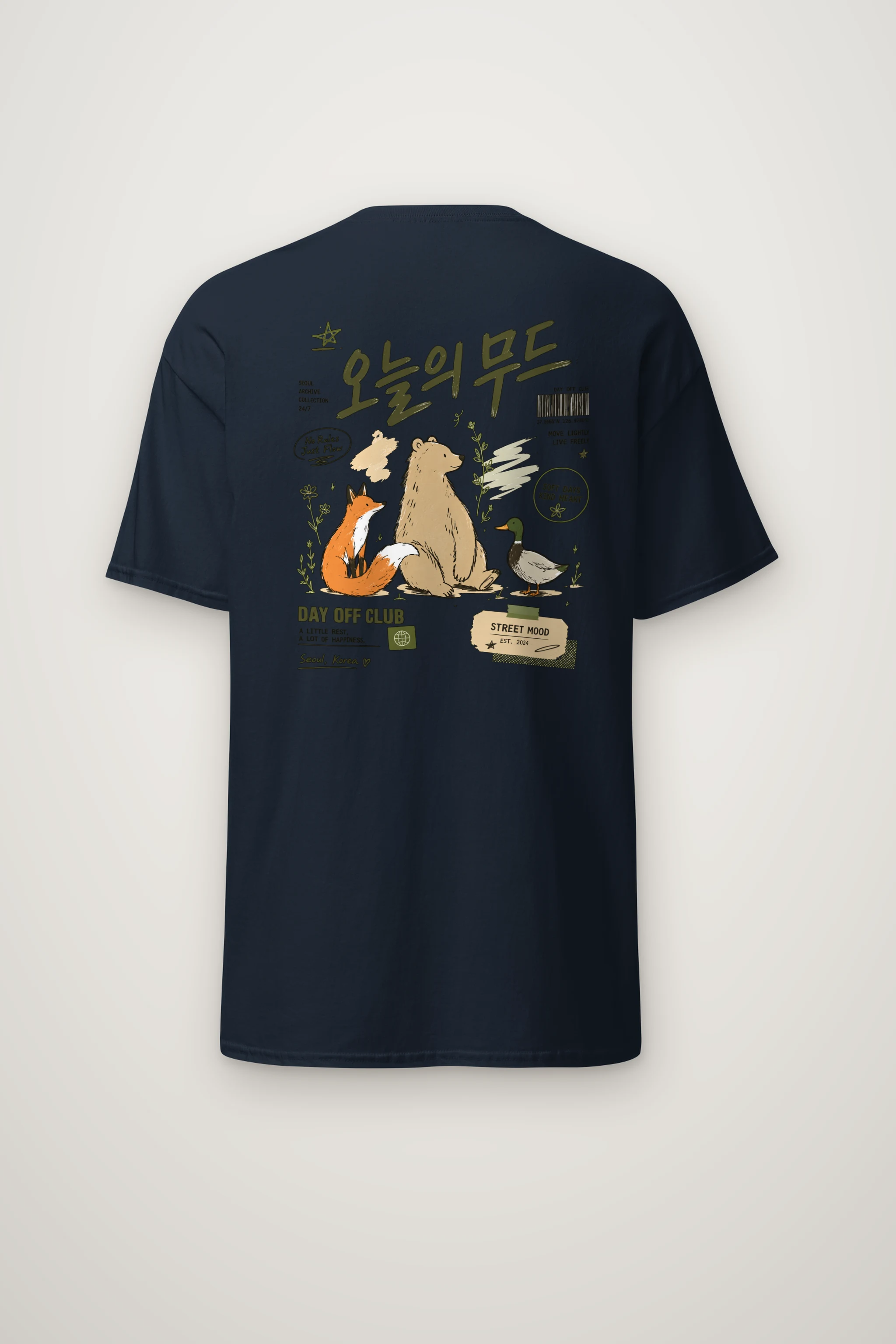 "Day Off Club" Heavyweight Unisex Crewneck T-shirt