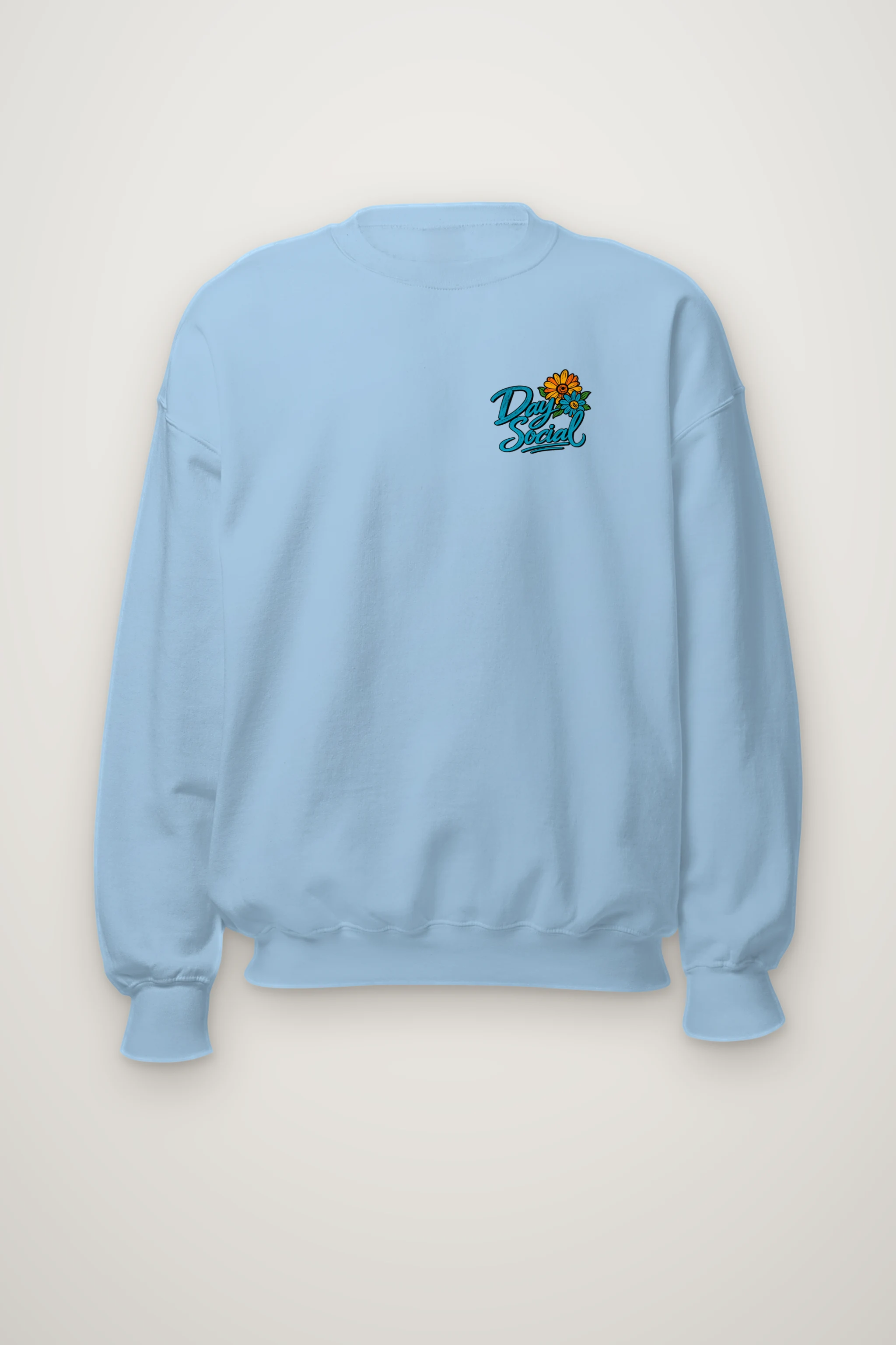 "Day Social Bouquet" Heavy Blend Unisex Crewneck Sweatshirt