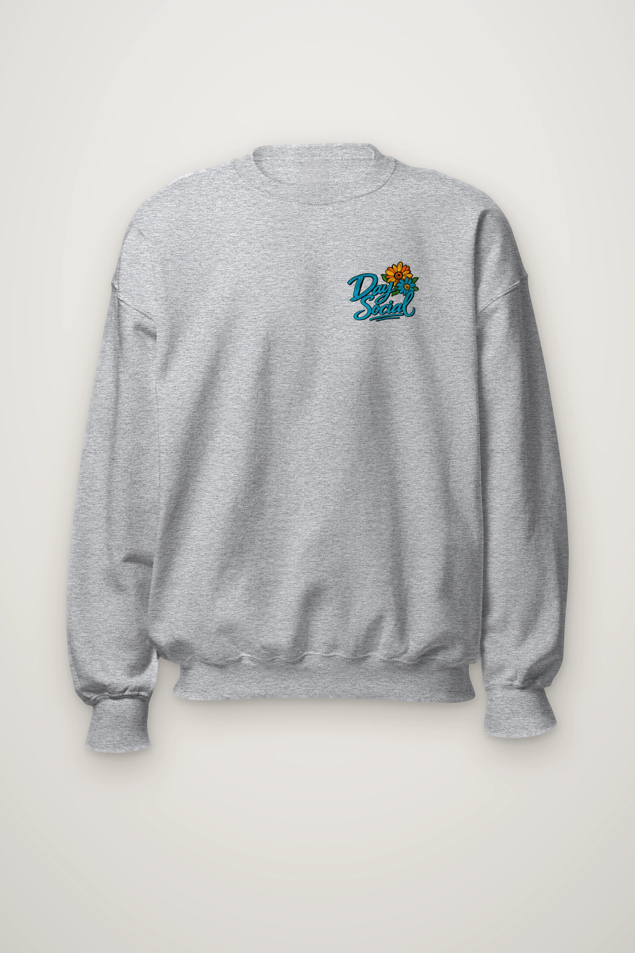 "Day Social Bouquet" Heavy Blend Unisex Crewneck Sweatshirt