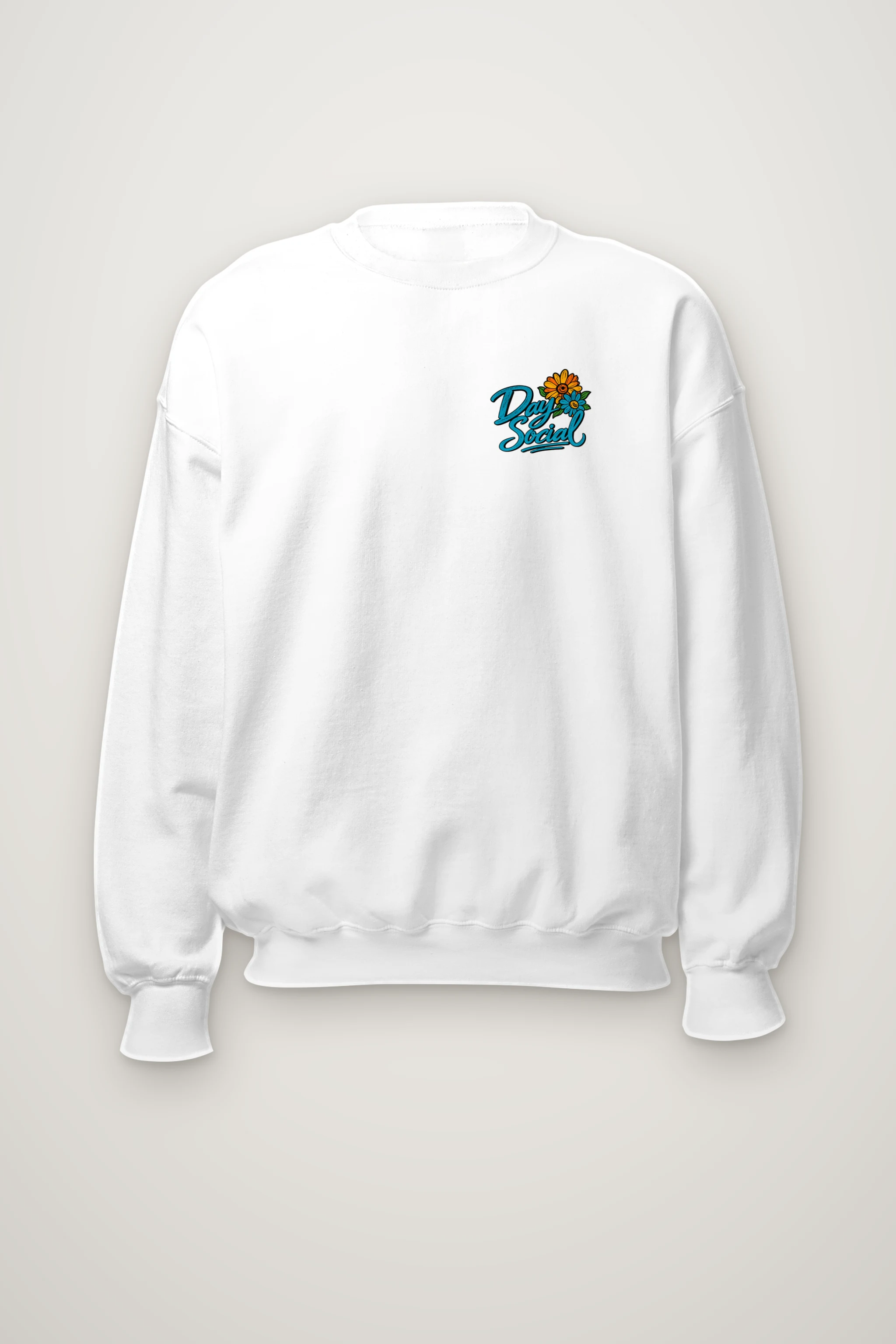 "Day Social Bouquet" Heavy Blend Unisex Crewneck Sweatshirt