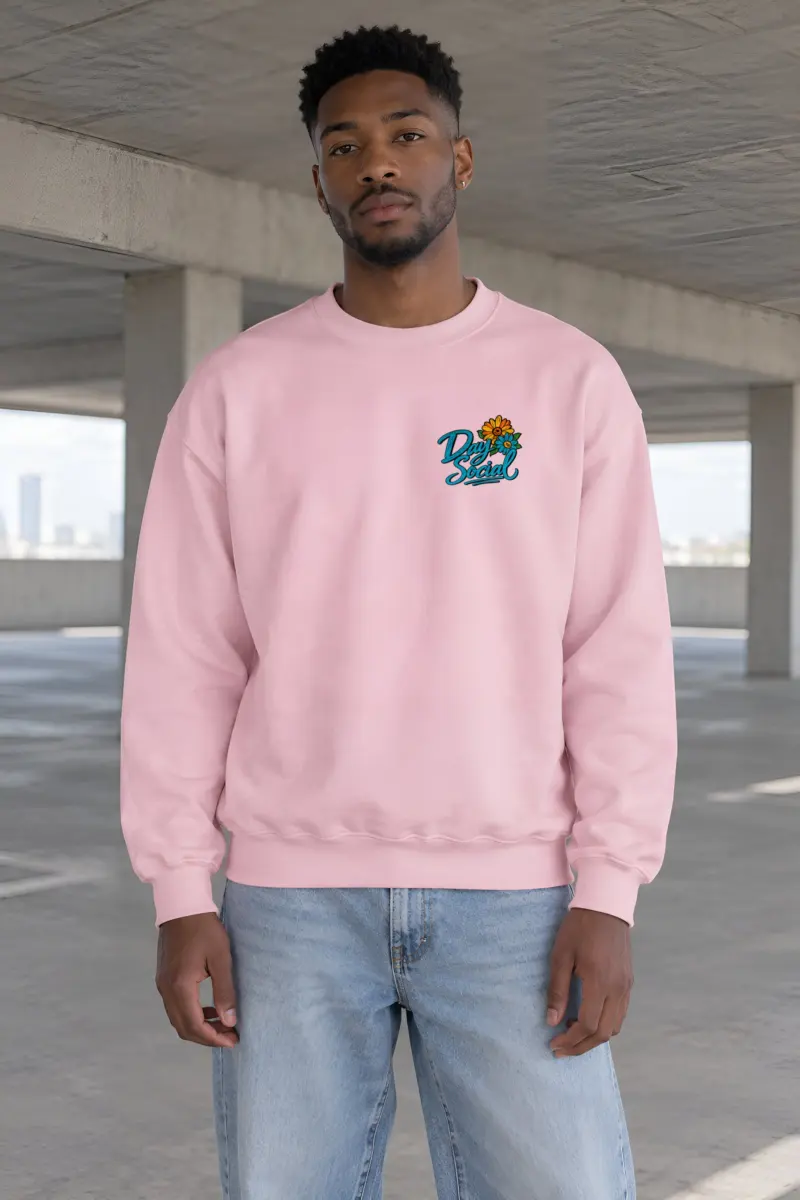 "Day Social Bouquet" Heavy Blend Unisex Crewneck Sweatshirt