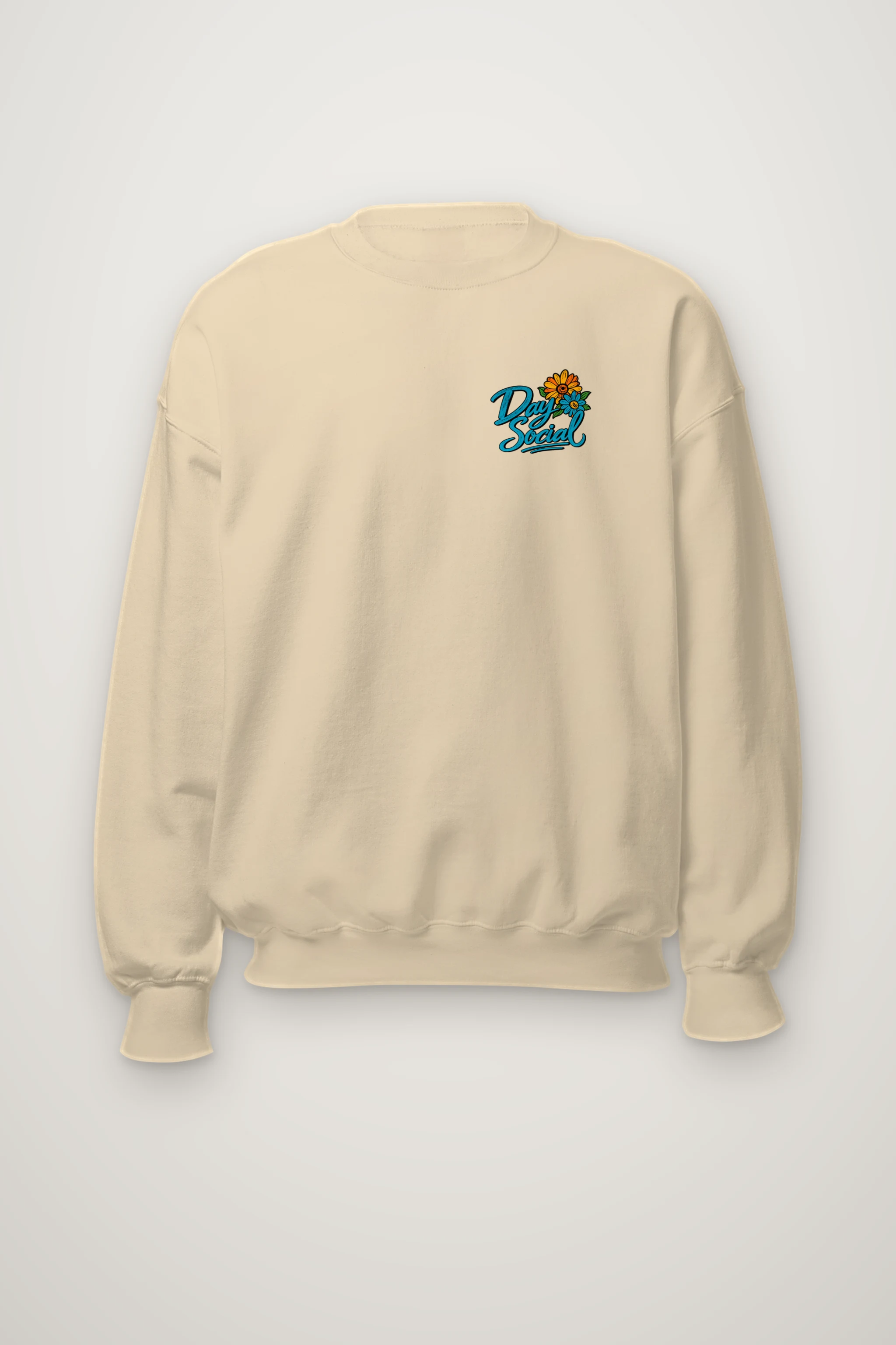 "Day Social Bouquet" Heavy Blend Unisex Crewneck Sweatshirt