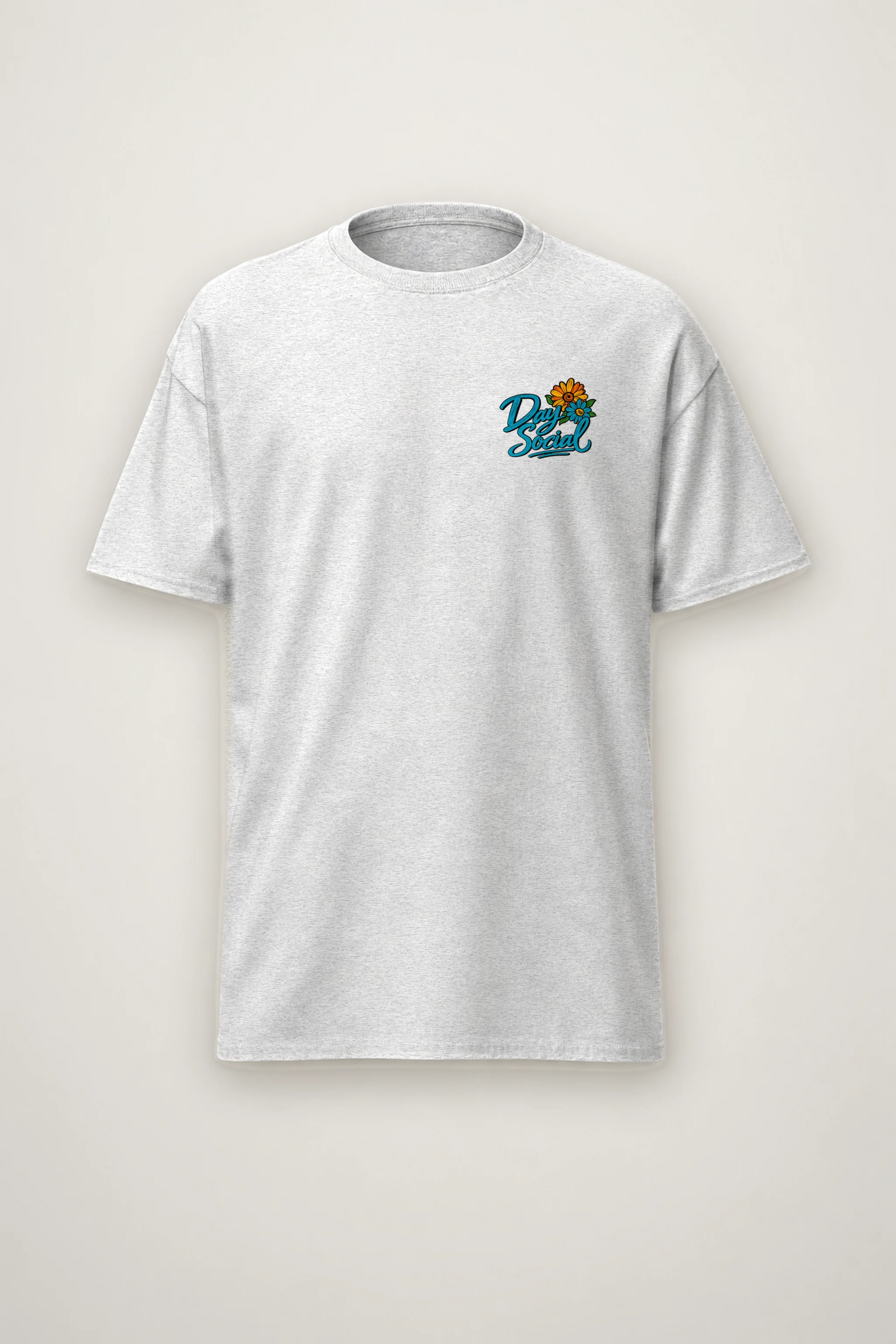 "Day Social Bouquet" Heavyweight Unisex Crewneck T-shirt