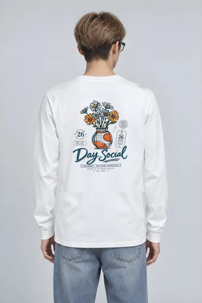 "Day Social Bouquet" Unisex Longsleeve T-shirt