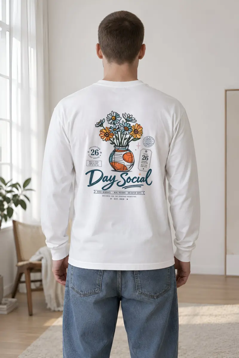 "Day Social Bouquet" Unisex Longsleeve T-shirt