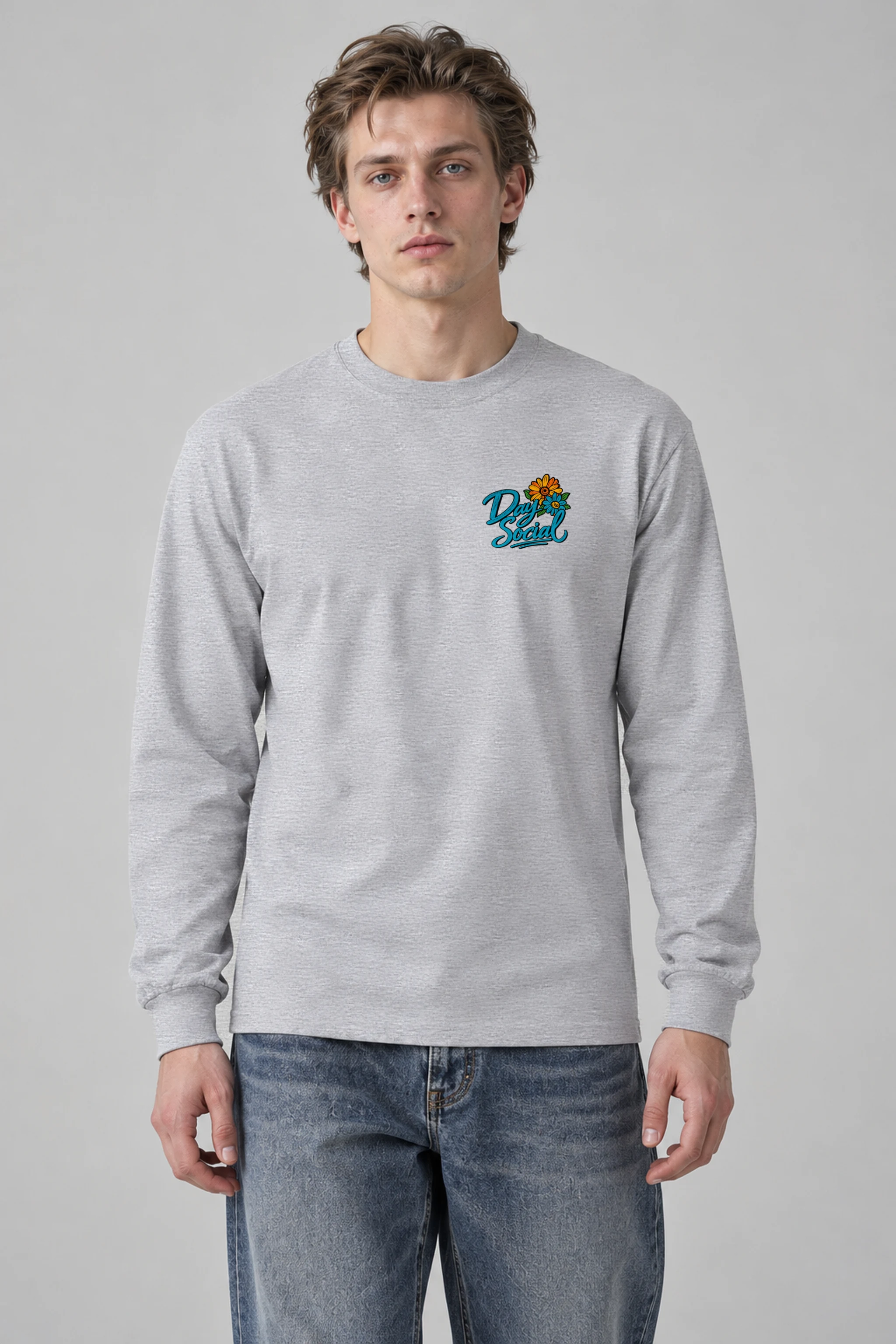 "Day Social Bouquet" Unisex Longsleeve T-shirt