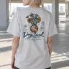 "Day Social Daisies" Heavyweight Unisex Crewneck T-shirt | Gildan 5000