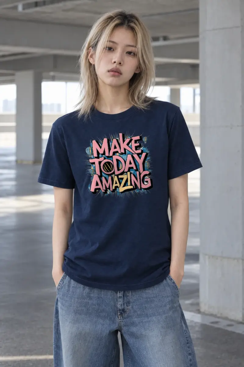 "Daybreak Skyline" Heavyweight Unisex Crewneck T-shirt