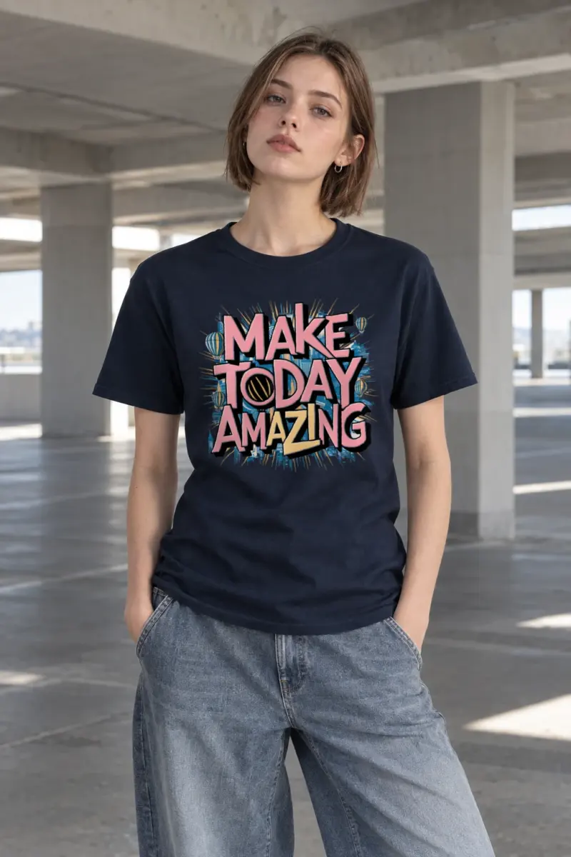 "Daybreak Skyline" Heavyweight Unisex Crewneck T-shirt