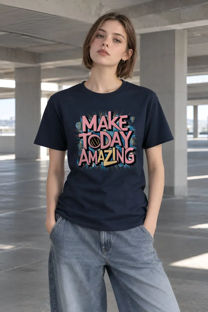 "Daybreak Skyline" Heavyweight Unisex Crewneck T-shirt