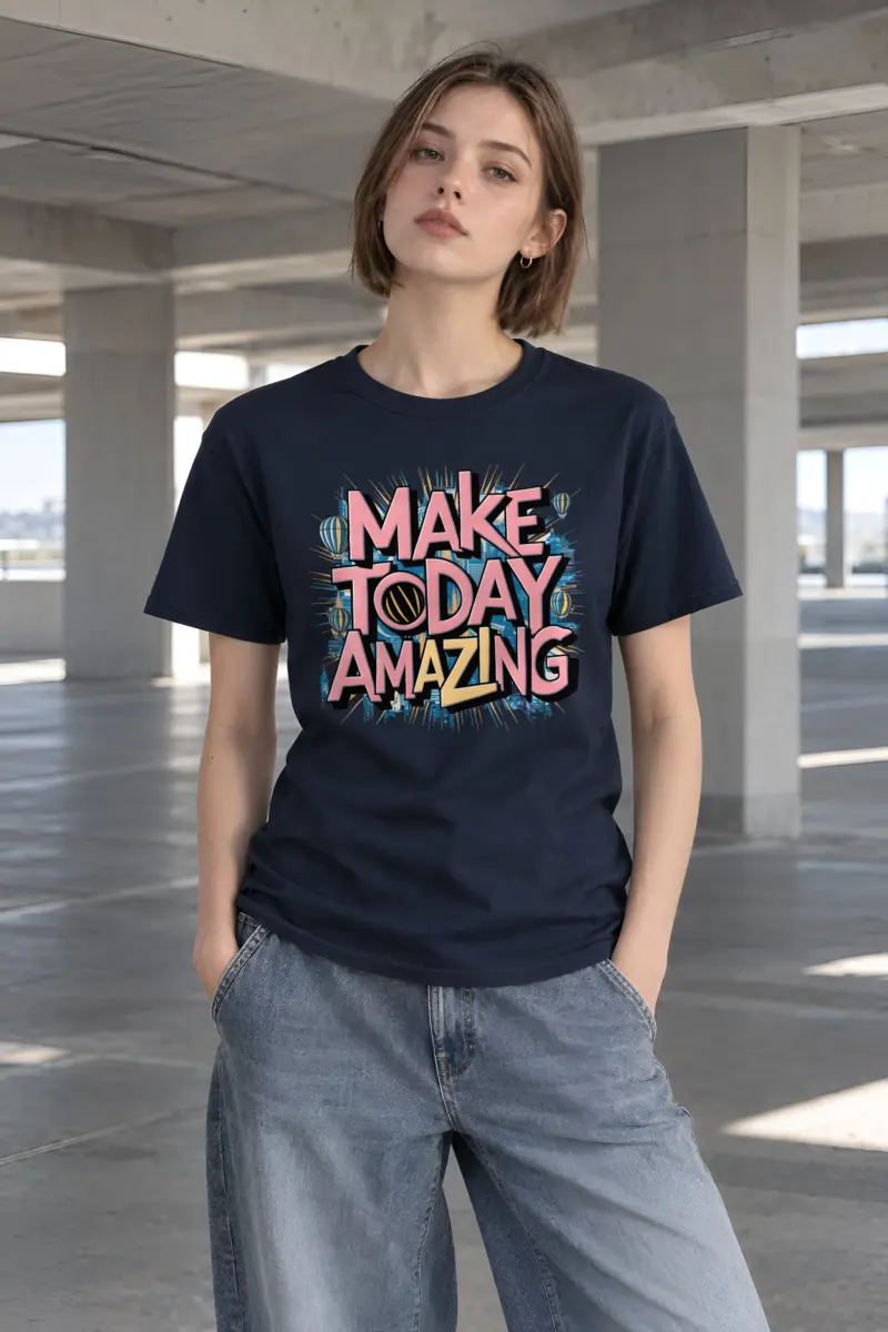 "Daybreak Skyline" Heavyweight Unisex Crewneck T-shirt