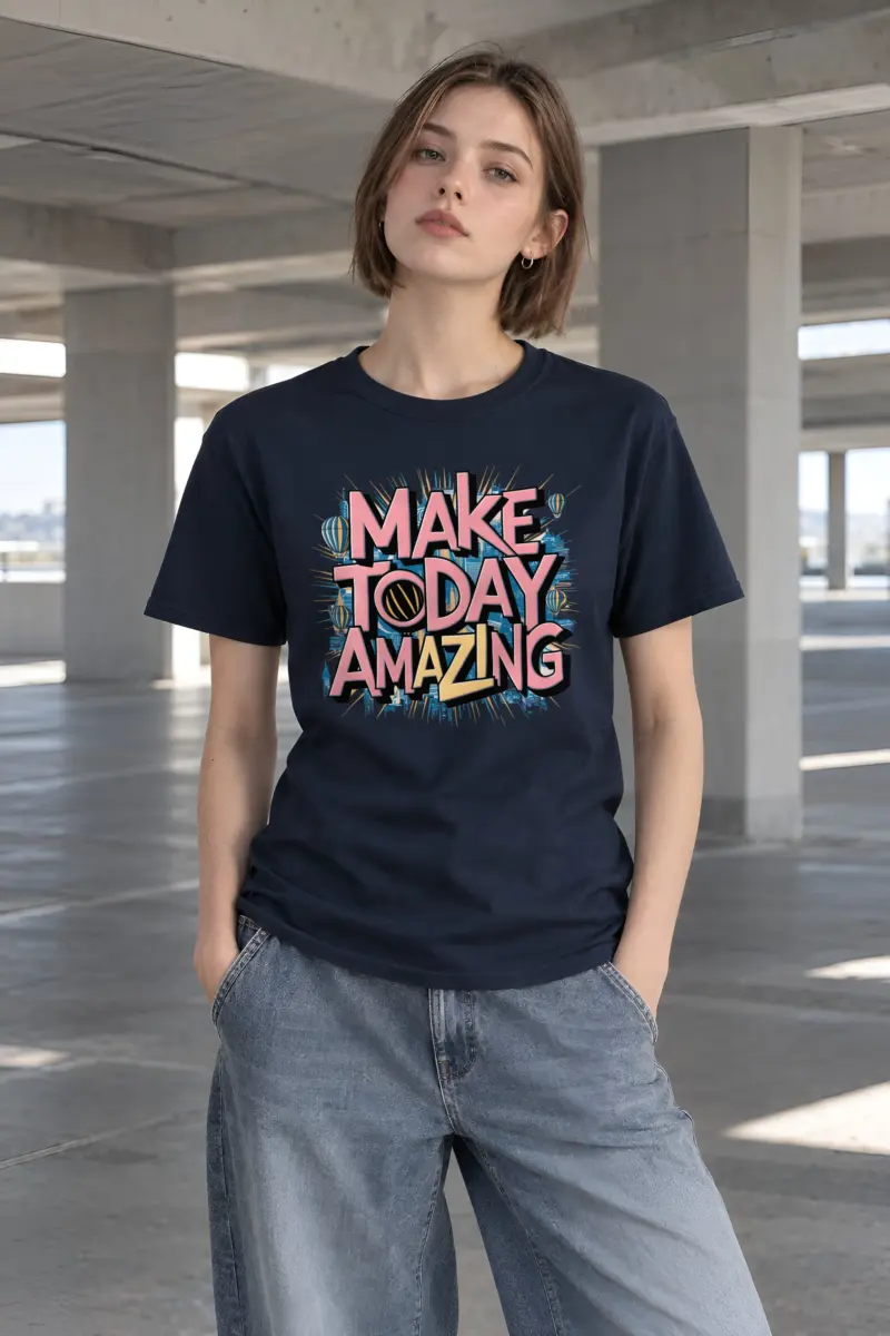 "Daybreak Skyline" Heavyweight Unisex Crewneck T-shirt