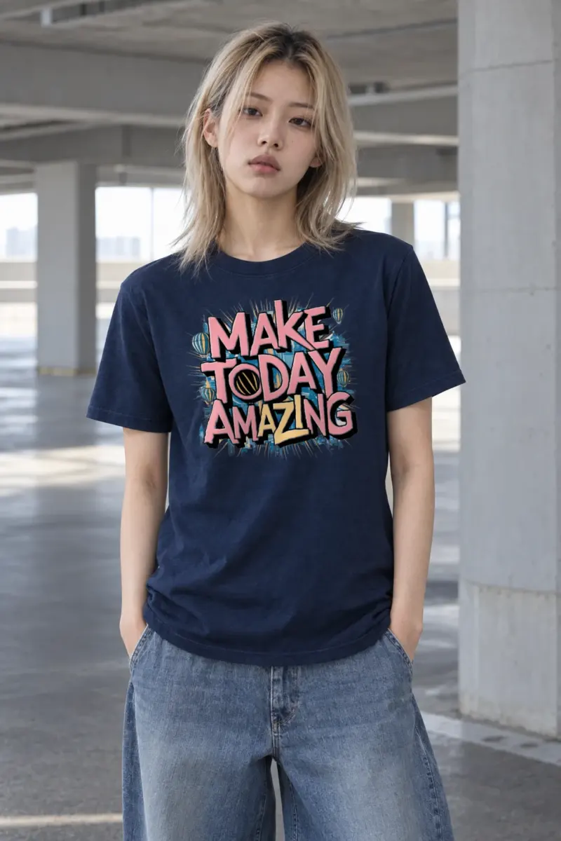 "Daybreak Skyline" Heavyweight Unisex Crewneck T-shirt