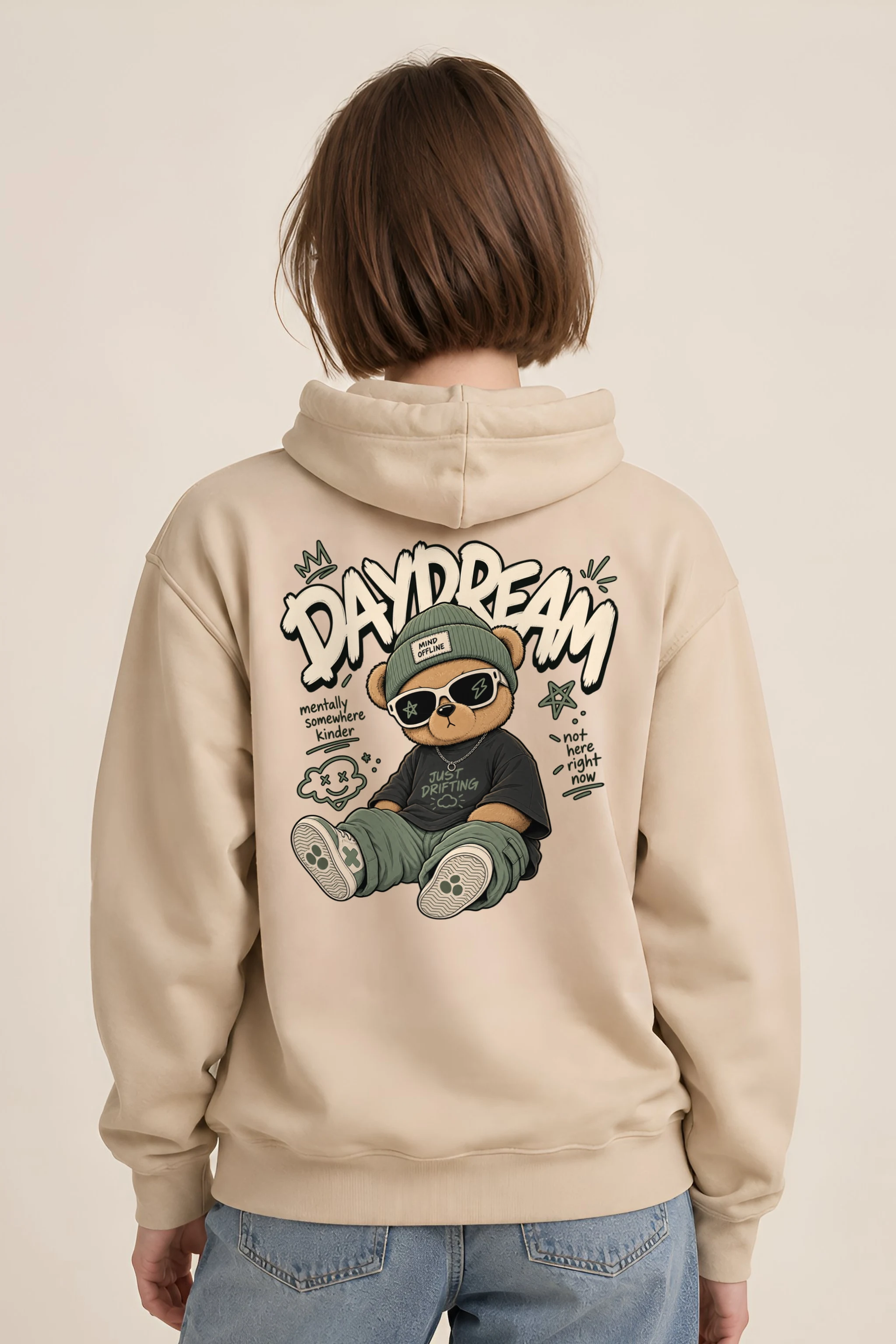 "Daydream Bear" 1 Pullover Hoodie