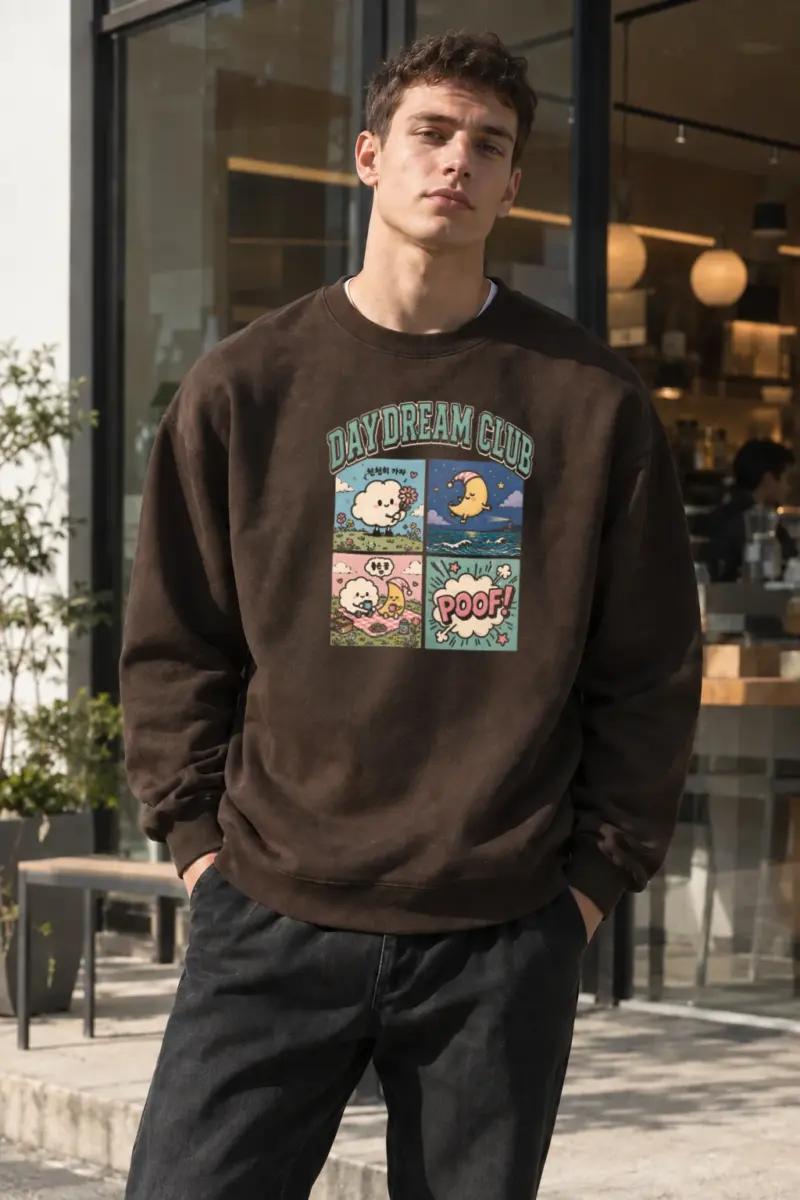 "Daydream Club" Heavy Blend Unisex Crewneck Sweatshirt | Gildan 18000
