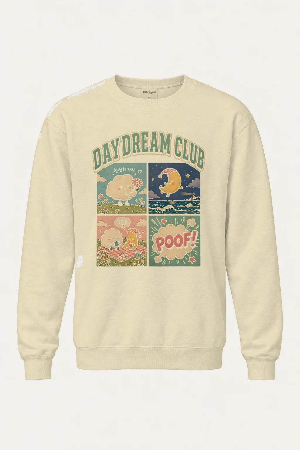 "Daydream Club" Unisex Sponge Fleece Crewneck Sweatshirt | Bella + Canvas 3901
