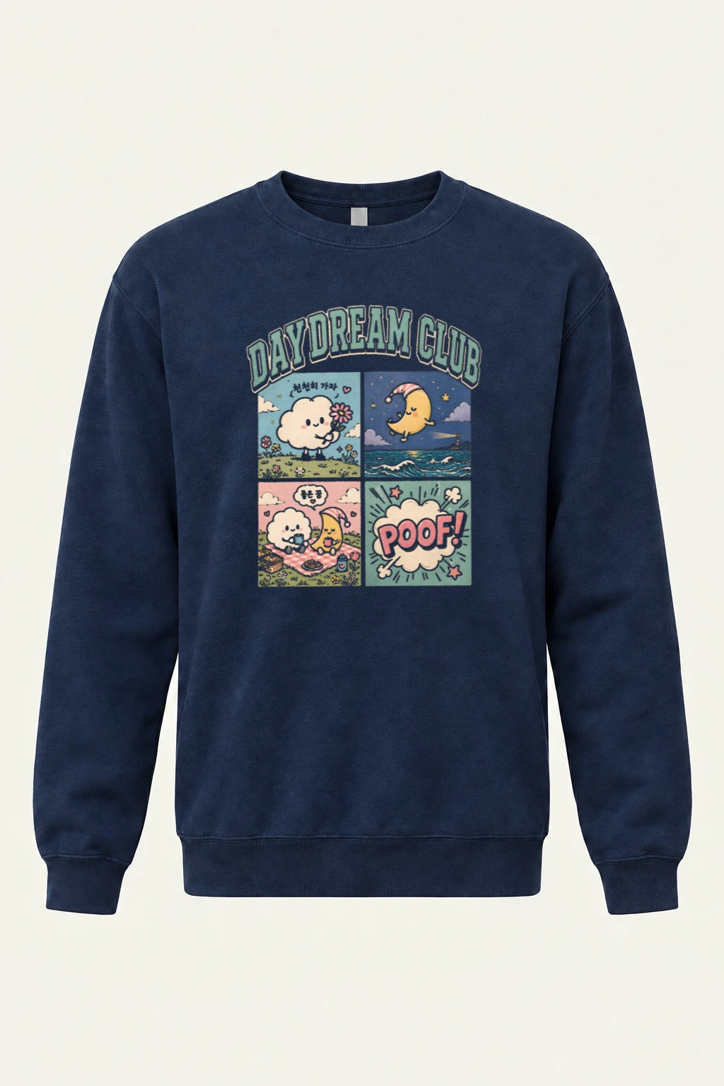 "Daydream Club" Unisex Sponge Fleece Crewneck Sweatshirt | Bella + Canvas 3901