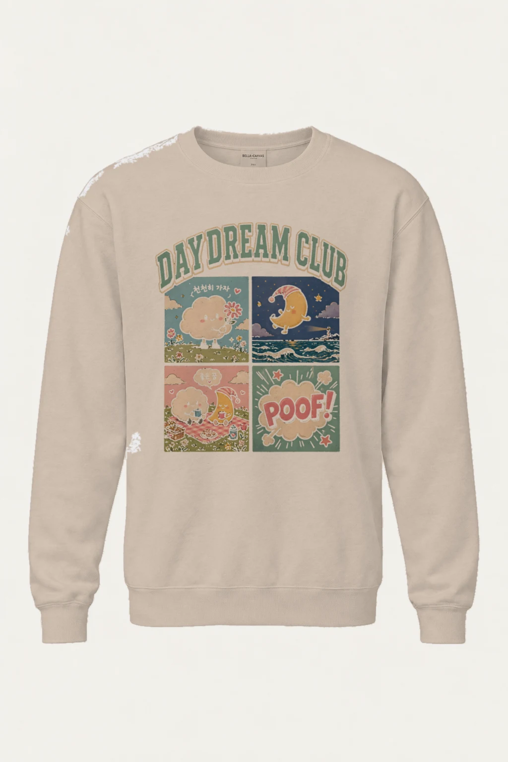 "Daydream Club" Unisex Sponge Fleece Crewneck Sweatshirt | Bella + Canvas 3901