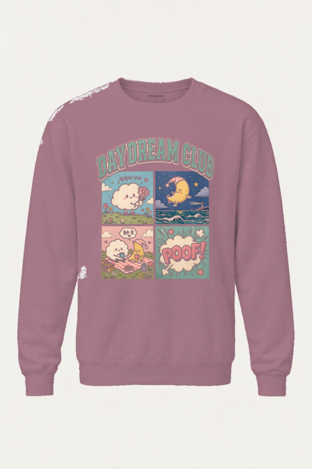 "Daydream Club" Unisex Sponge Fleece Crewneck Sweatshirt | Bella + Canvas 3901