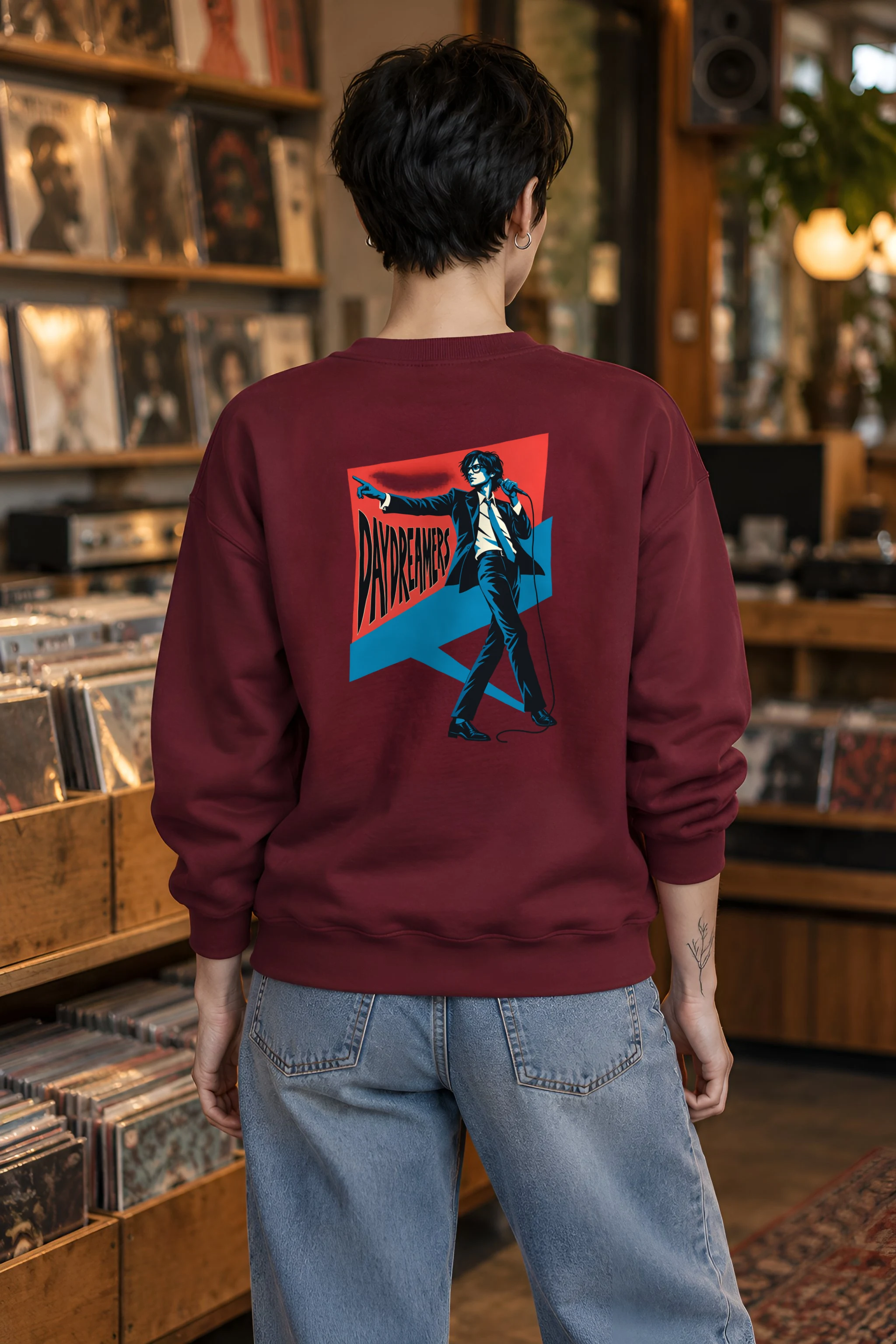 "Daydreamers Singer Poster" 1 Crewneck Sweatshirt