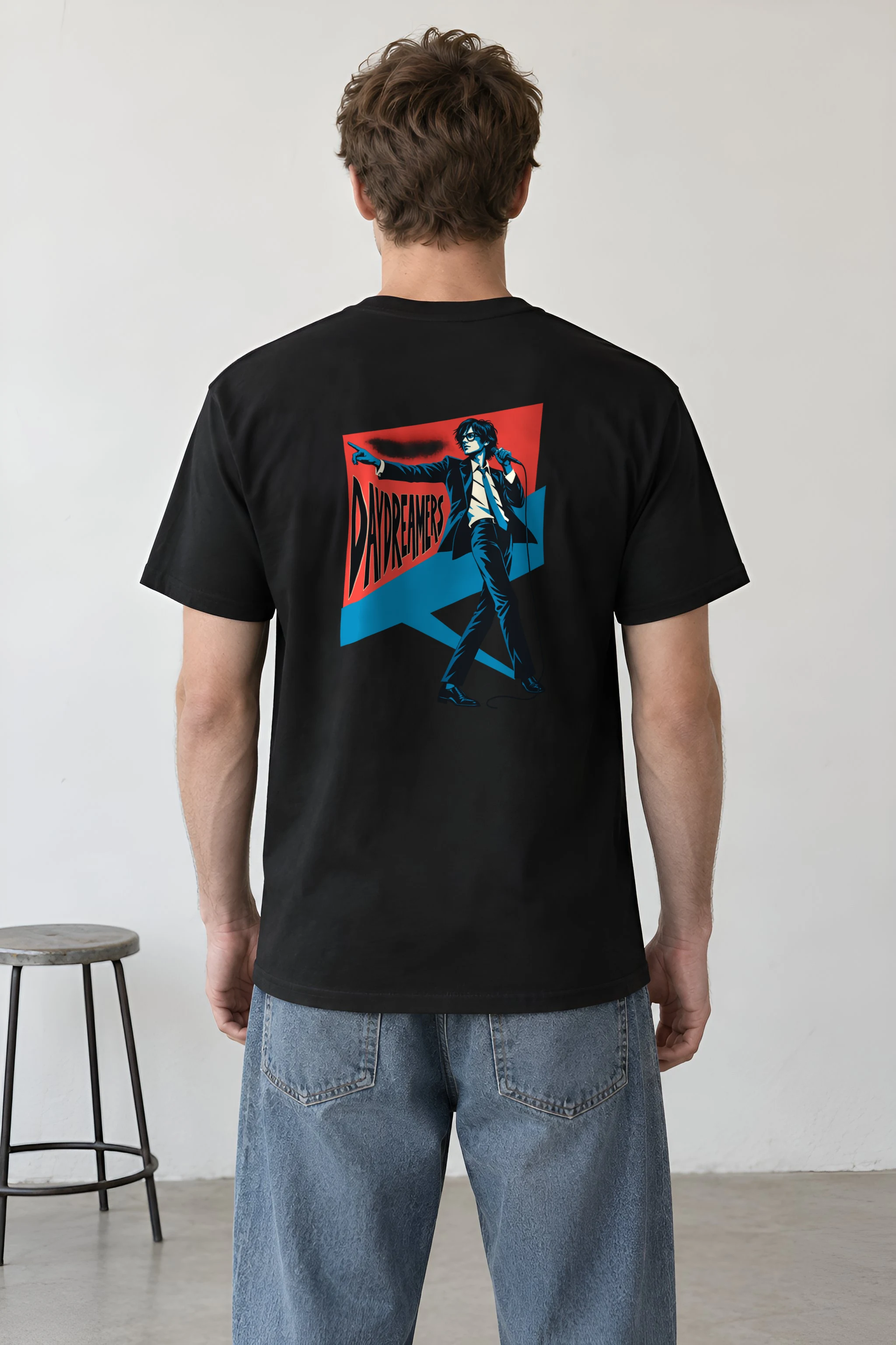"Daydreamers Singer Poster" Heavyweight Unisex Crewneck T-shirt