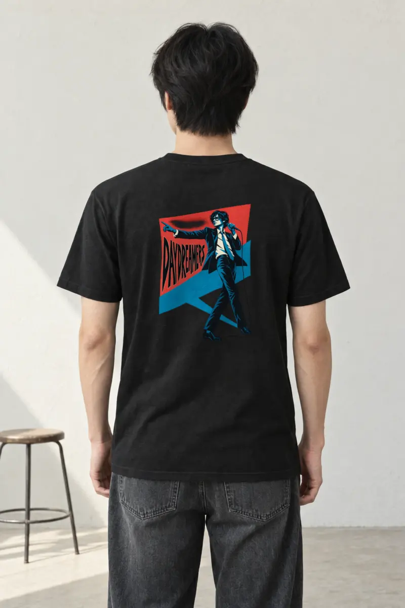 "Daydreamers Singer Poster" Heavyweight Unisex Crewneck T-shirt