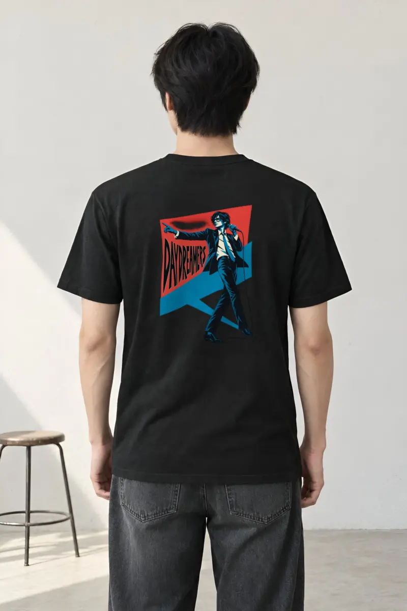 "Daydreamers Singer Poster" Heavyweight Unisex Crewneck T-shirt