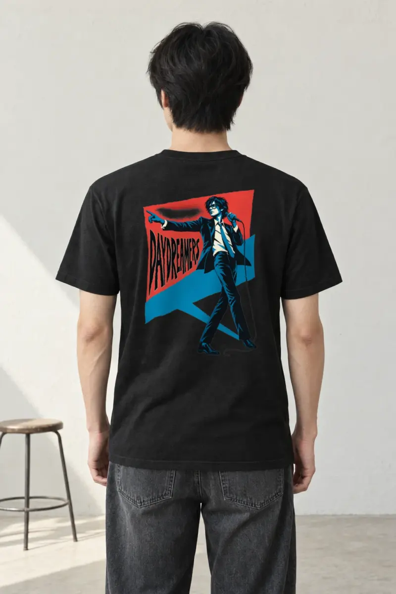 "Daydreamers Singer Poster" Heavyweight Unisex Crewneck T-shirt