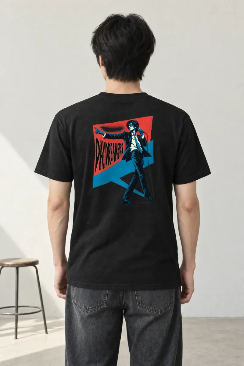 "Daydreamers Singer Poster" Heavyweight Unisex Crewneck T-shirt