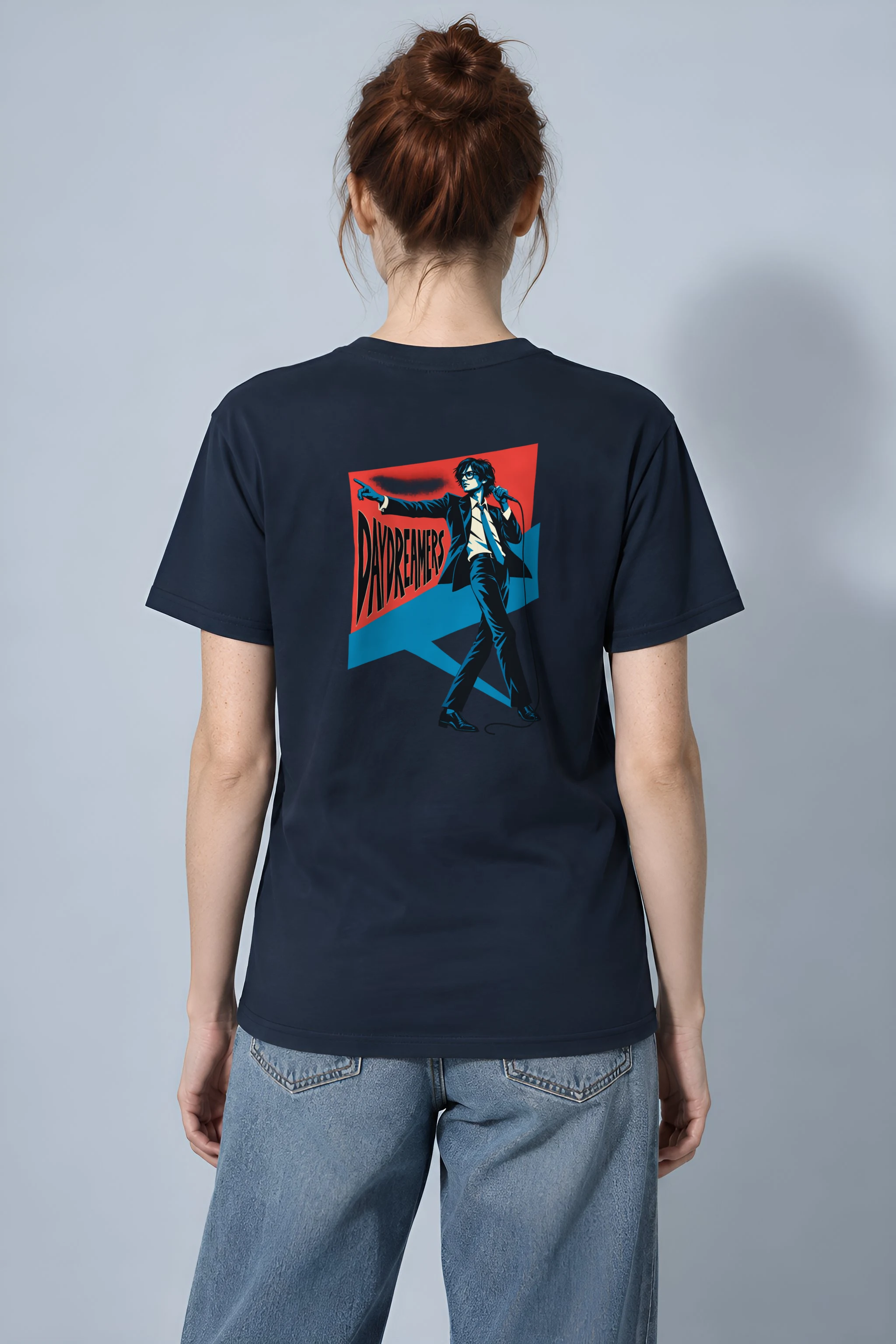"Daydreamers Singer Poster" Heavyweight Unisex Crewneck T-shirt