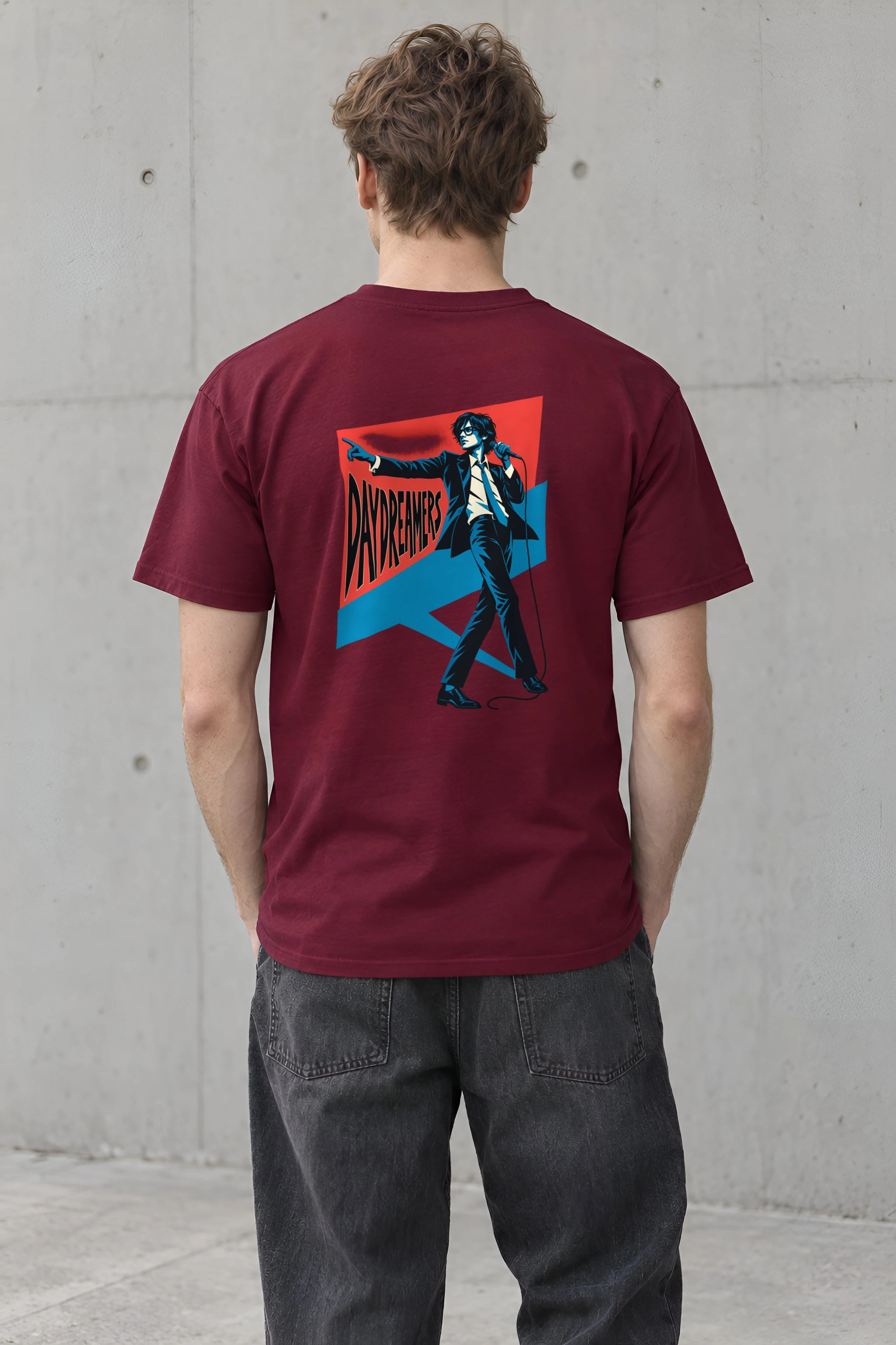 "Daydreamers Singer Poster" Heavyweight Unisex Crewneck T-shirt