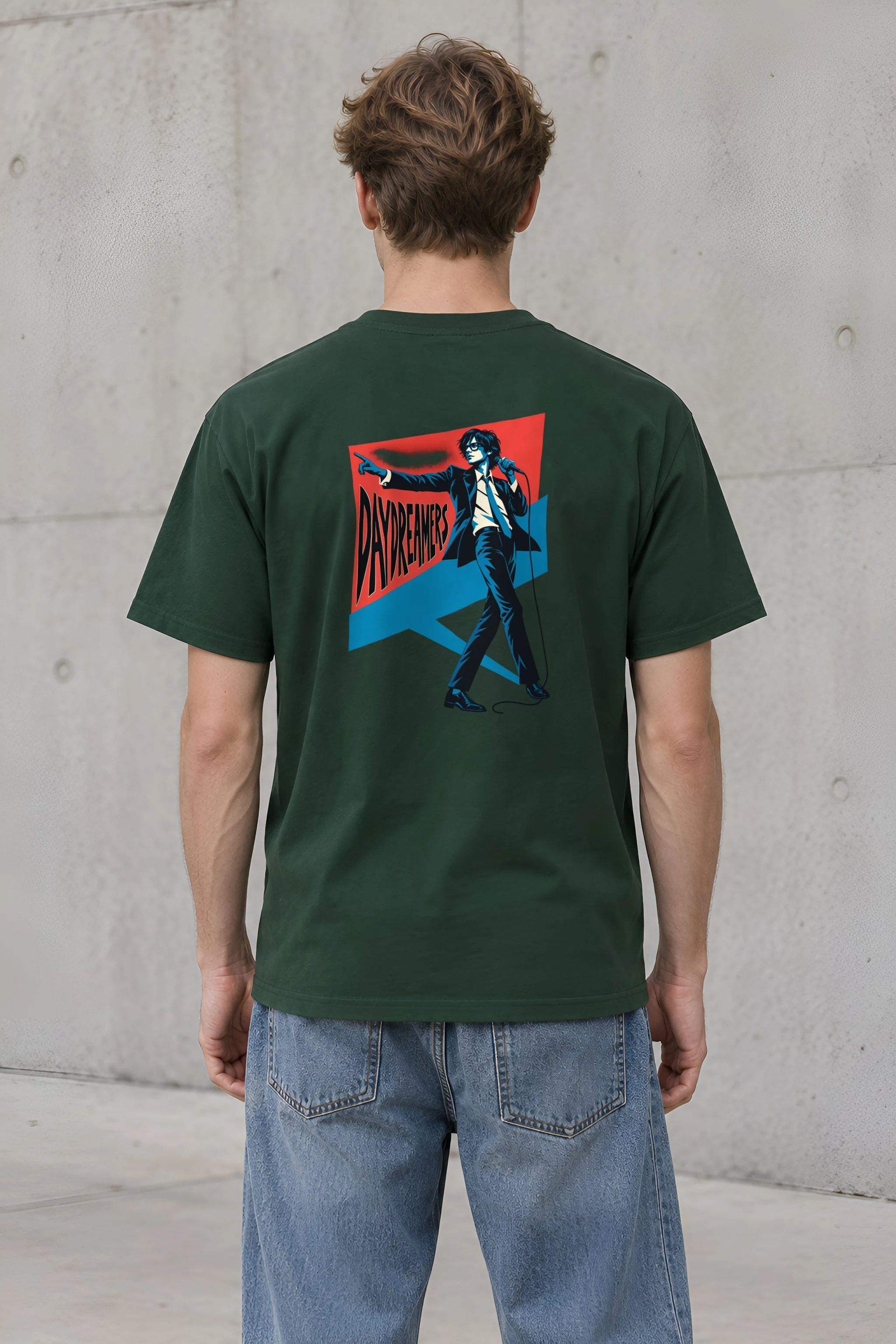 "Daydreamers Singer Poster" Heavyweight Unisex Crewneck T-shirt