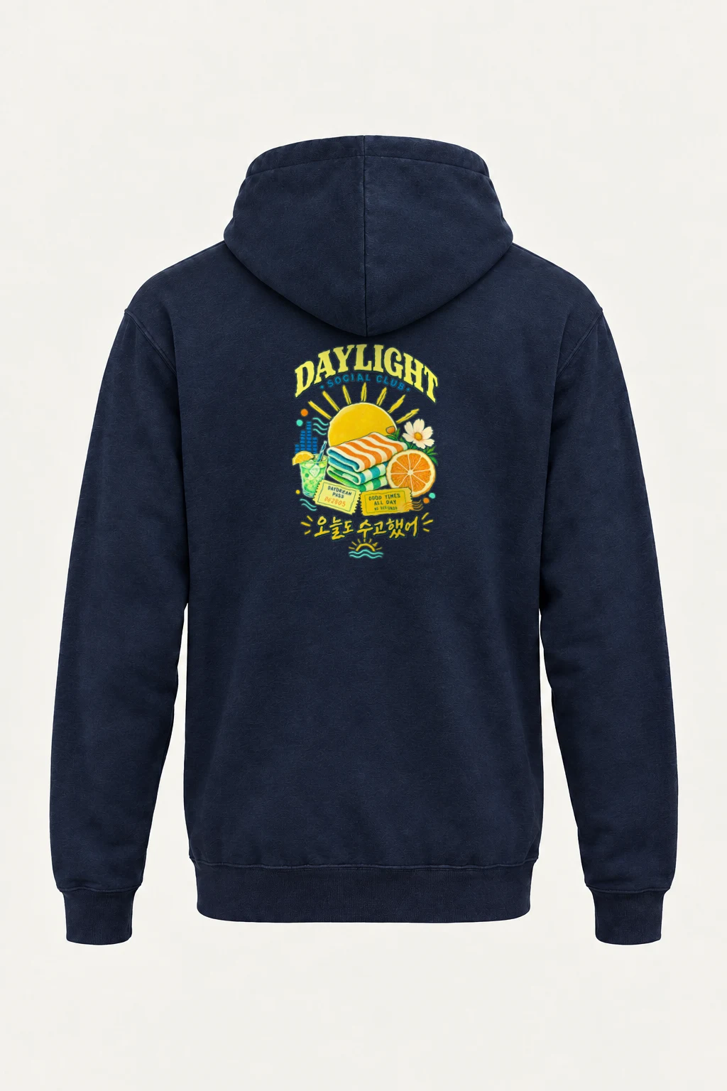 "Daylight Social Club" Heavy Blend Unisex Pullover Hoodie | Gildan 18500