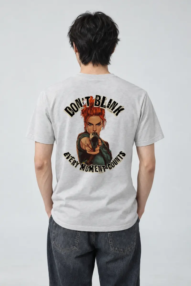"Deadlock Stare" Heavyweight Unisex Crewneck T-shirt | Gildan 5000