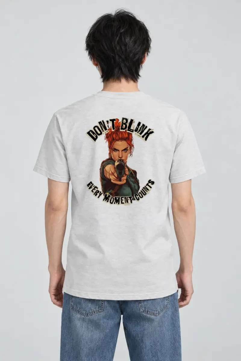 "Deadlock Stare" Heavyweight Unisex Crewneck T-shirt