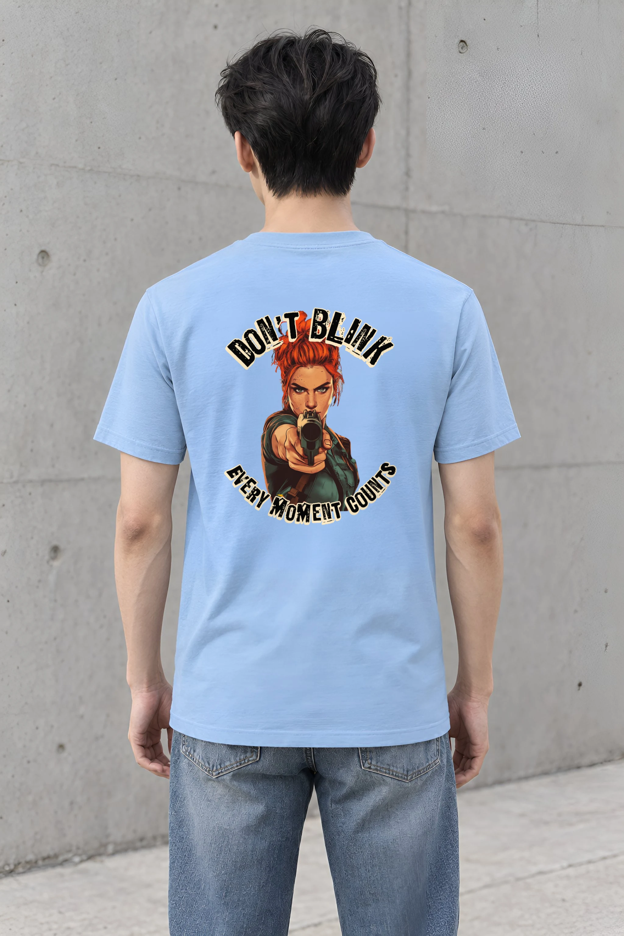 "Deadlock Stare" Heavyweight Unisex Crewneck T-shirt