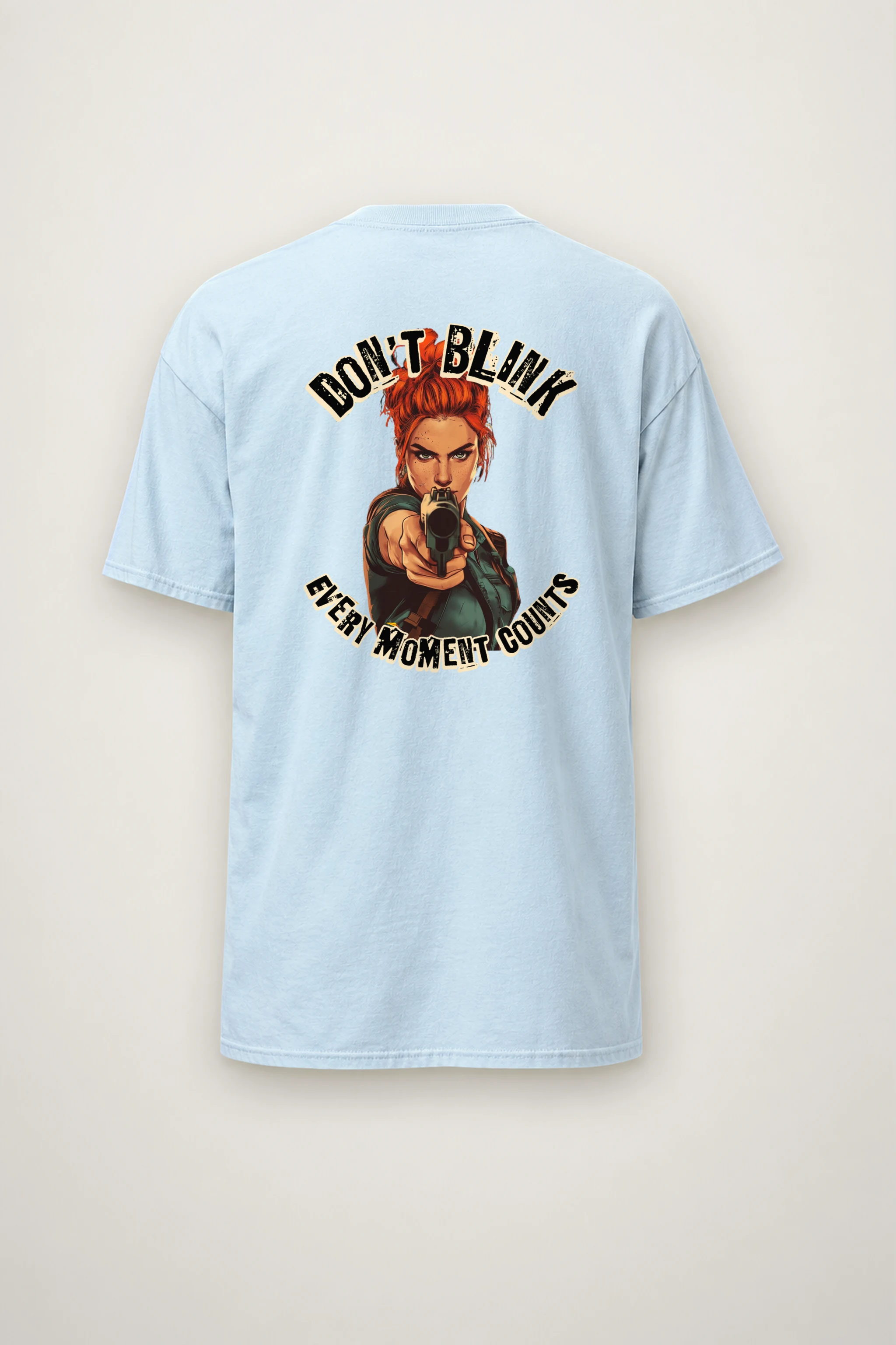 "Deadlock Stare" Heavyweight Unisex Crewneck T-shirt
