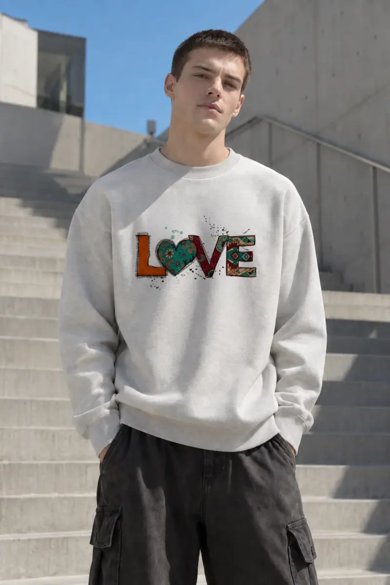 "Decorative Love" Heavy Blend Unisex Crewneck Sweatshirt | Gildan 18000