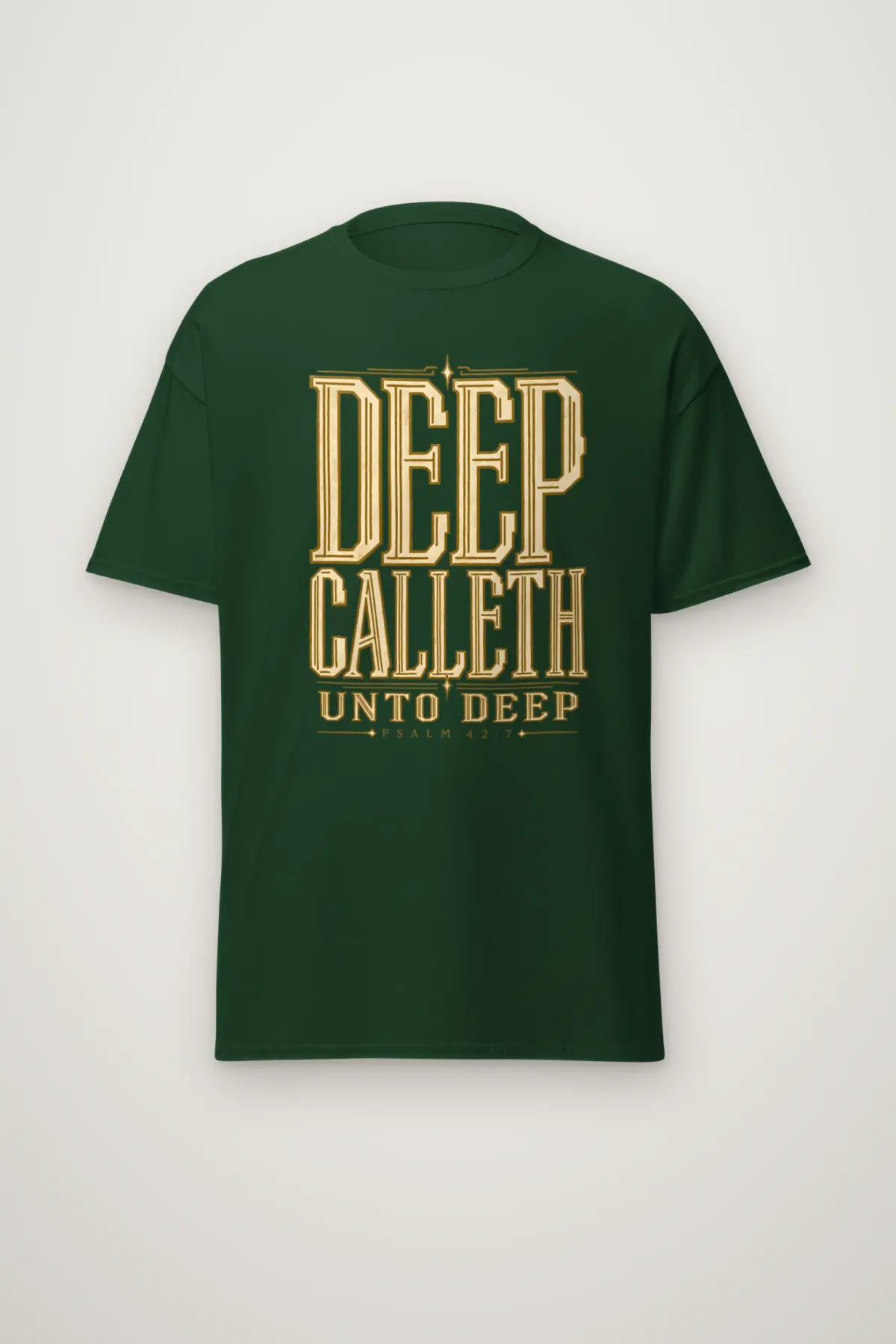 "Deep Calleth Unto Deep" Heavyweight Unisex Crewneck T-shirt