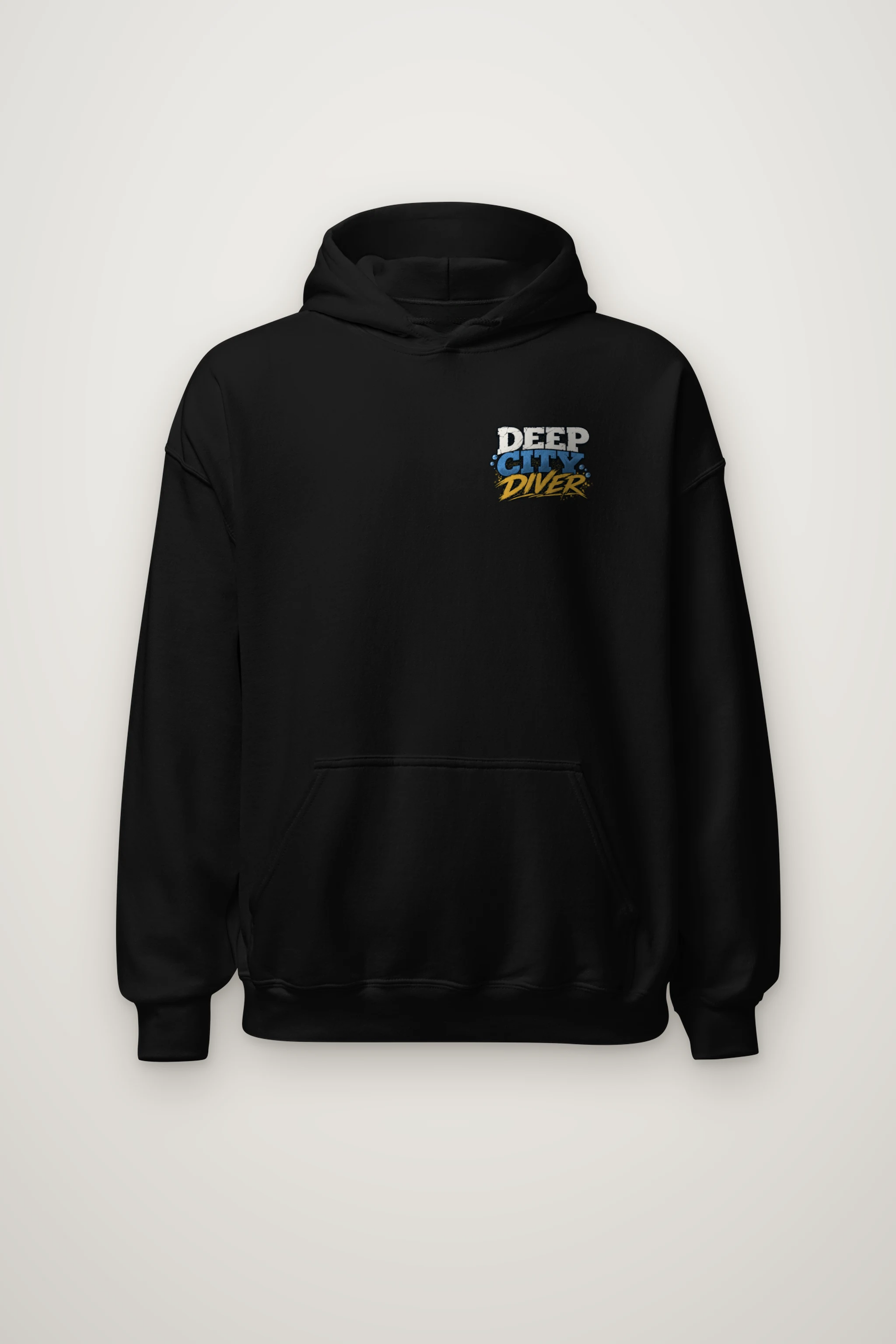 "Deep City Diver" Heavy Blend Unisex Pullover Hoodie