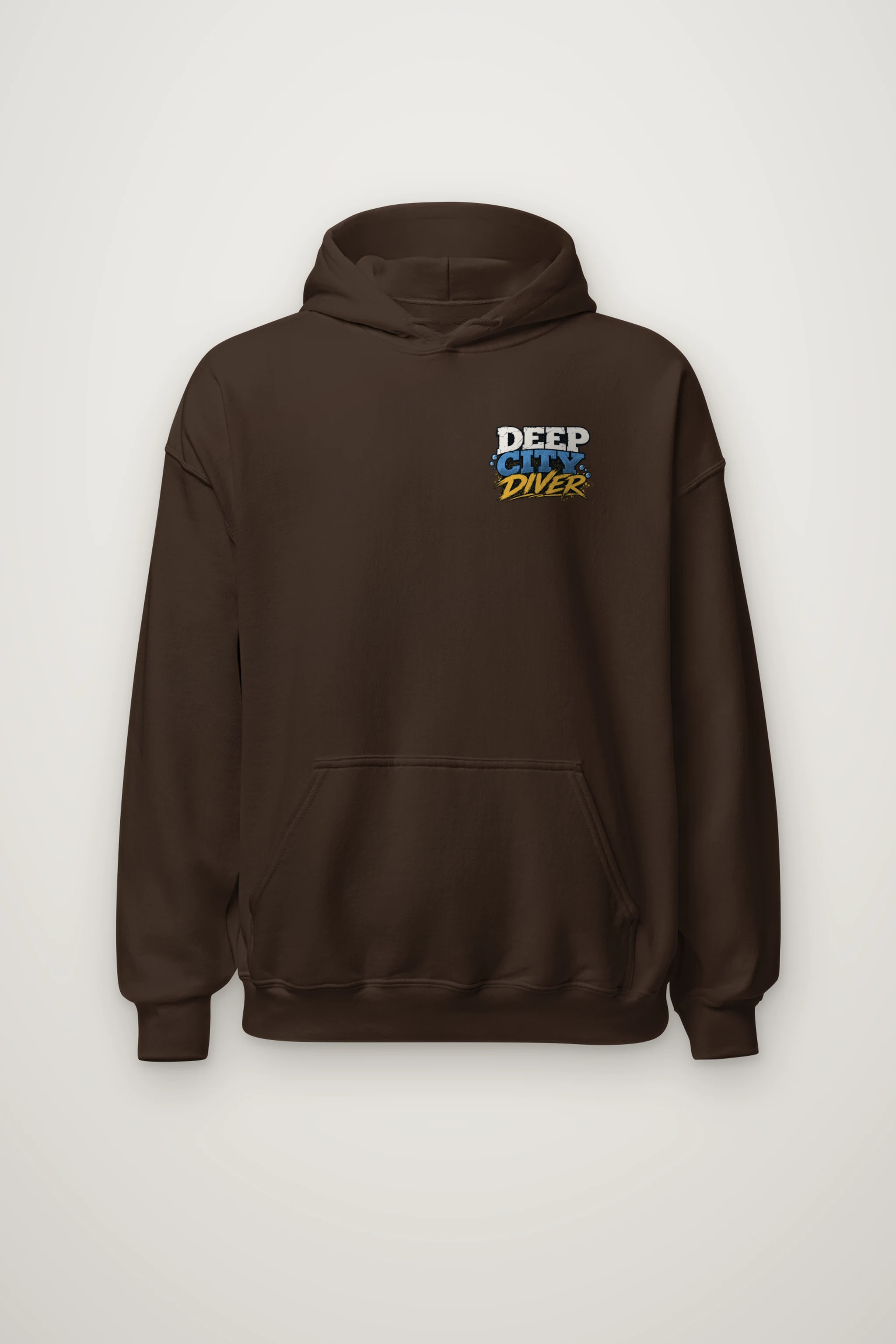"Deep City Diver" Heavy Blend Unisex Pullover Hoodie