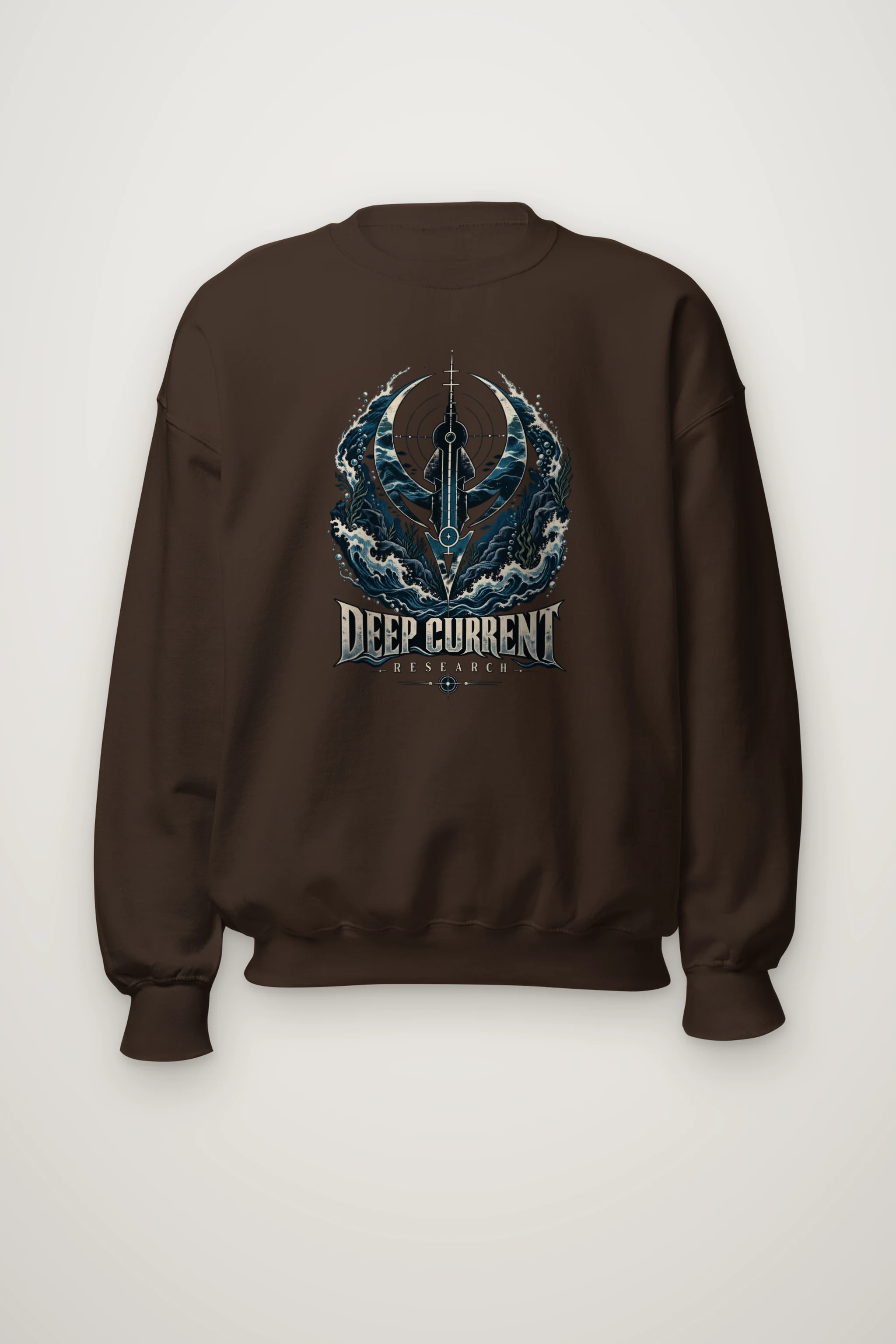 "Deep Current Research" Heavy Blend Unisex Crewneck Sweatshirt