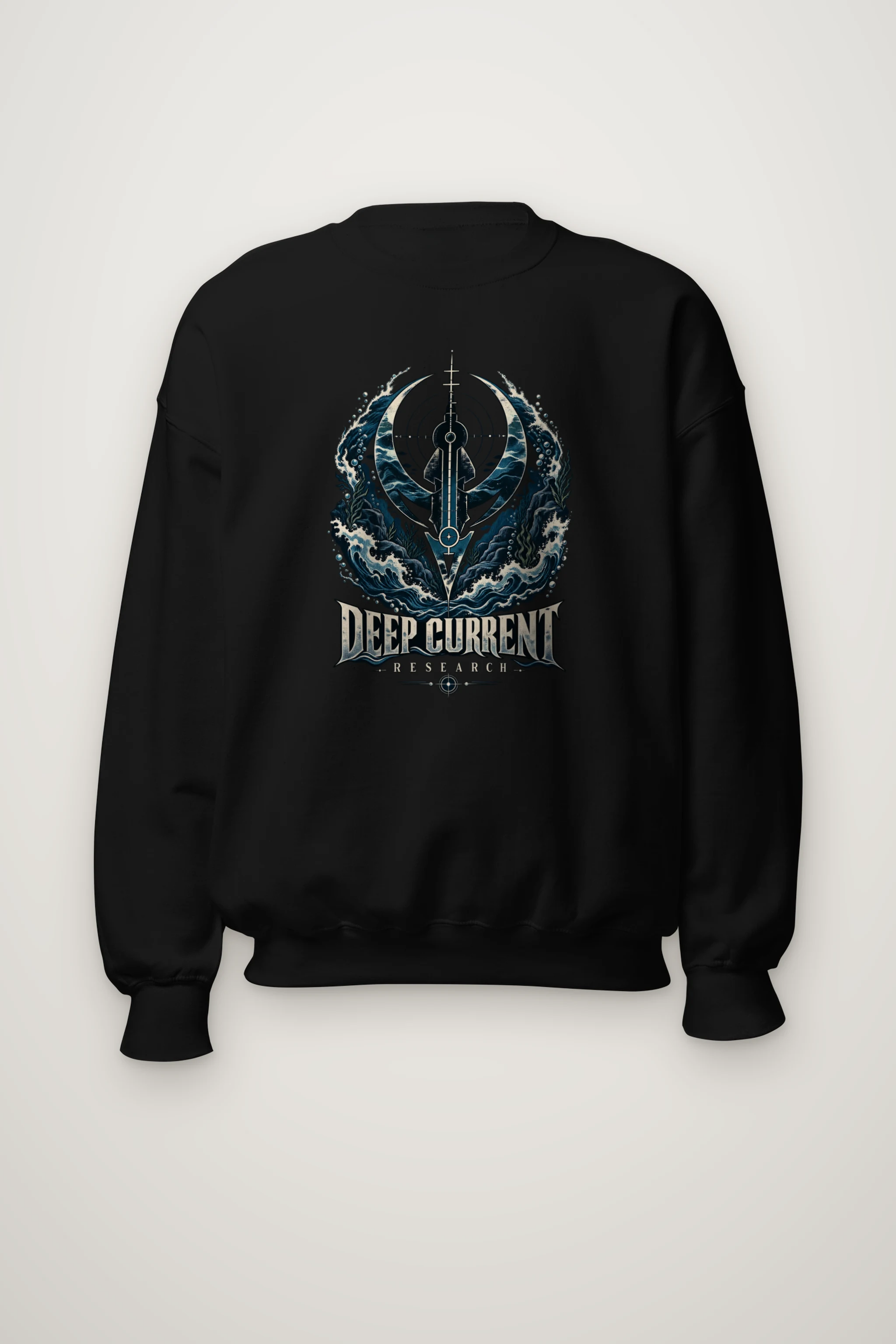 "Deep Current Research" Heavy Blend Unisex Crewneck Sweatshirt