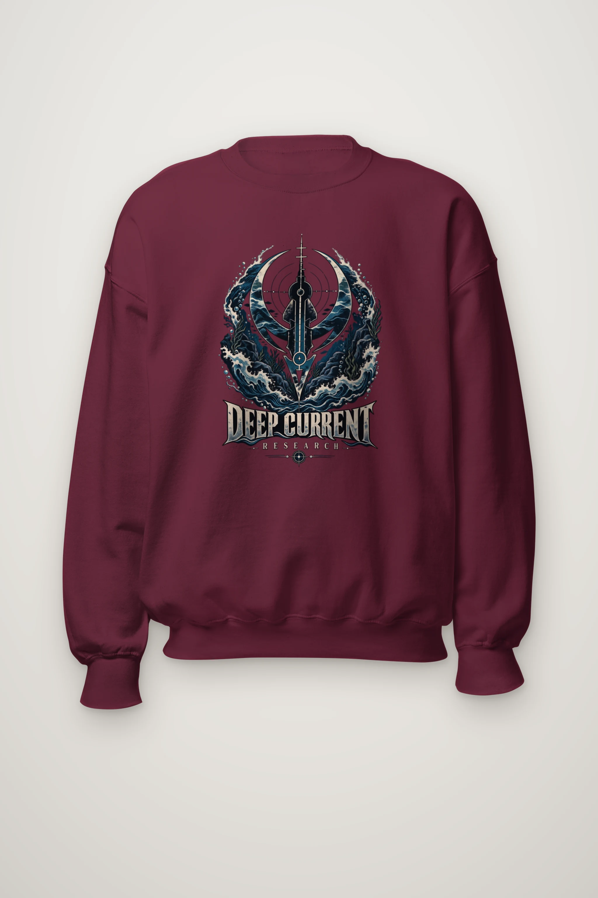 "Deep Current Research" Heavy Blend Unisex Crewneck Sweatshirt